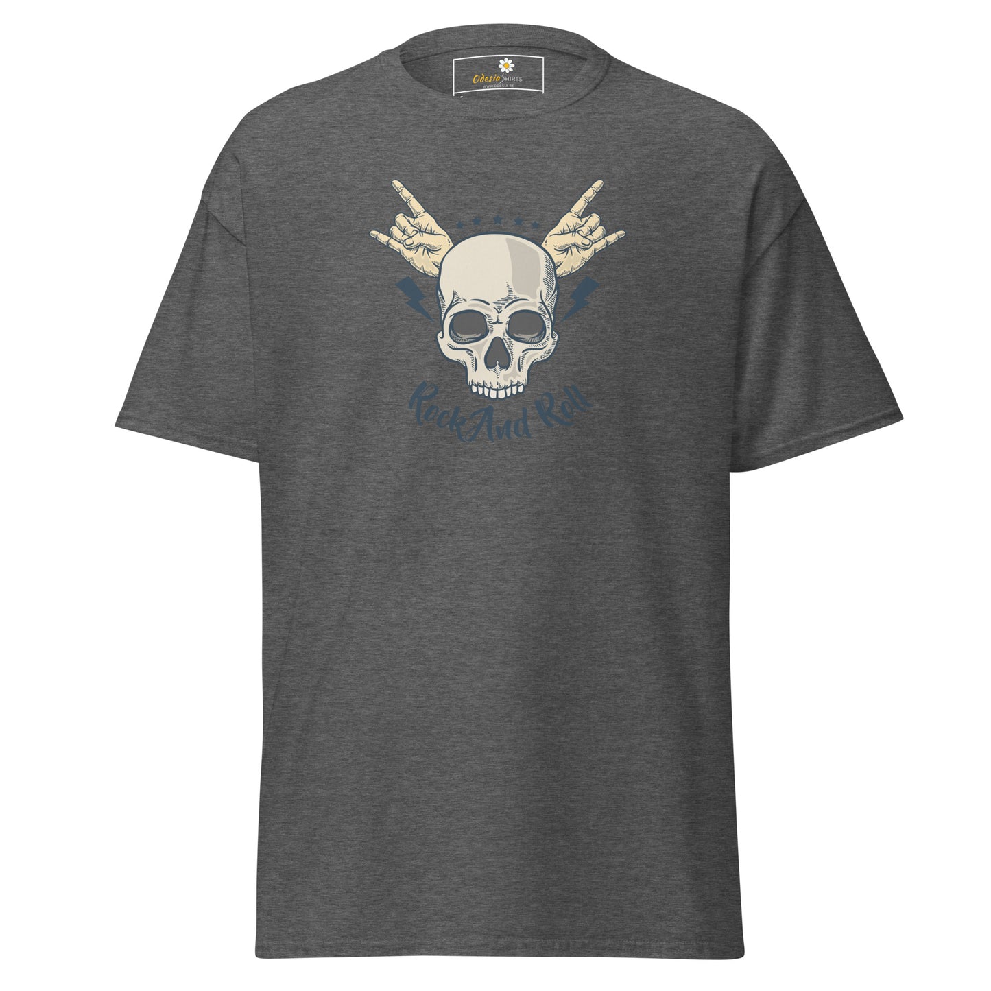 Unisex classic t-shirt - SKULL ROCK AND ROLL - REGULAR