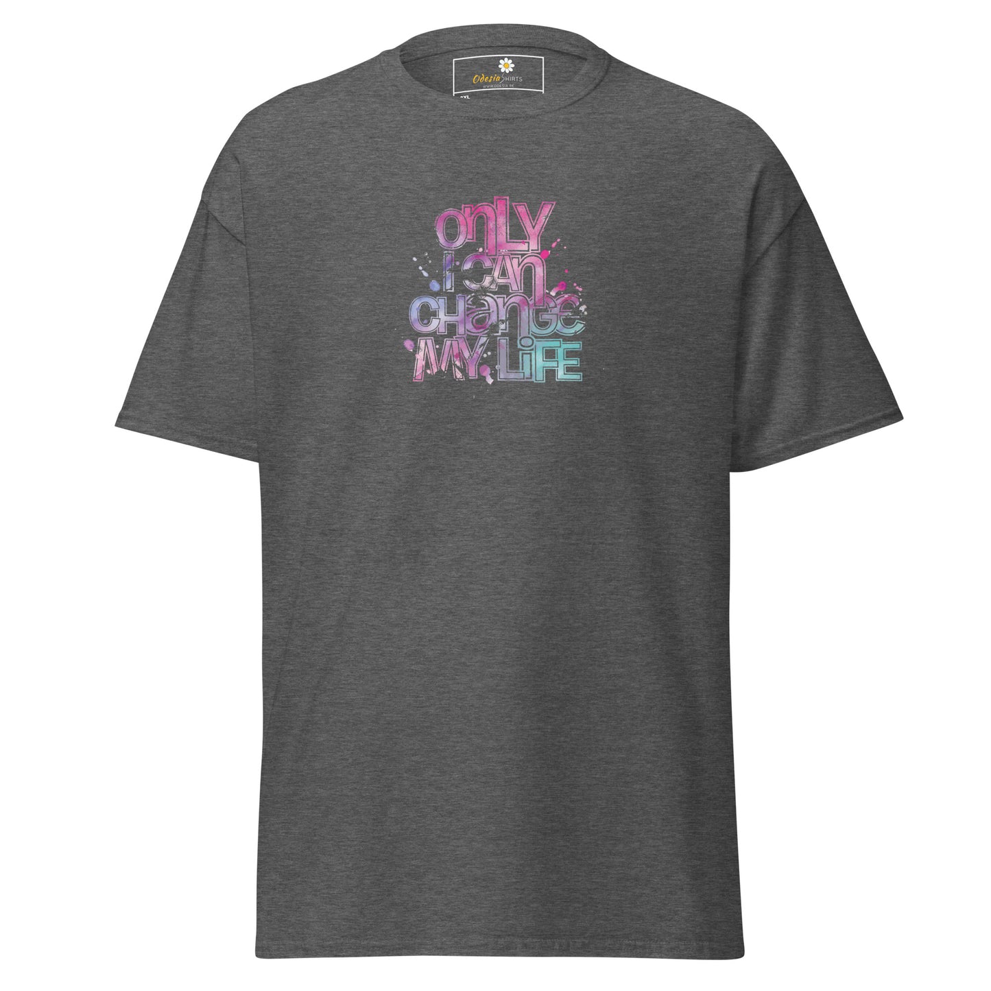 Heren klassiek t-shirt - TEKST ALLEEN KAN IK VERANDEREN - GROOT
