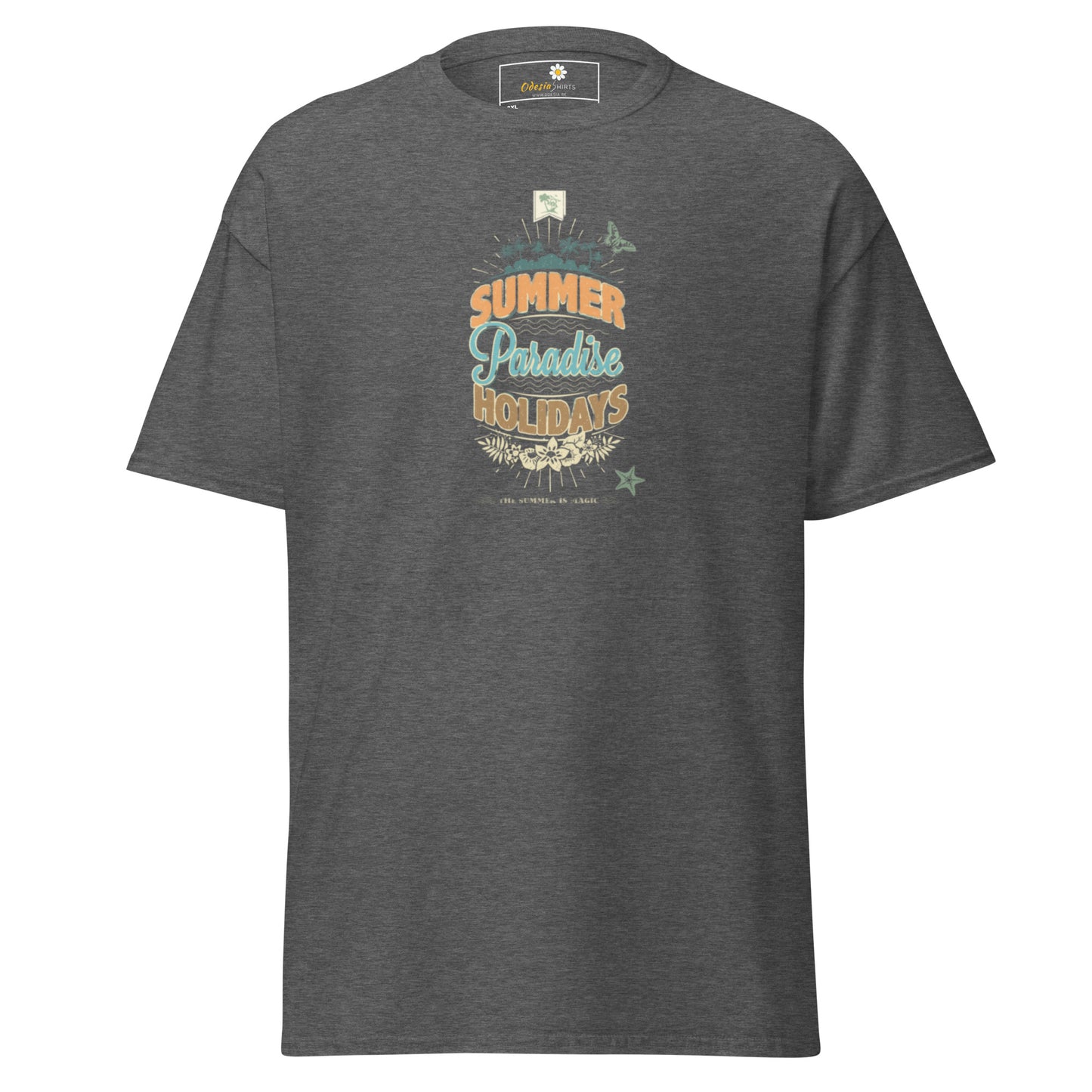 Heren klassiek t-shirt - SUMMER PARADISE - GROOT
