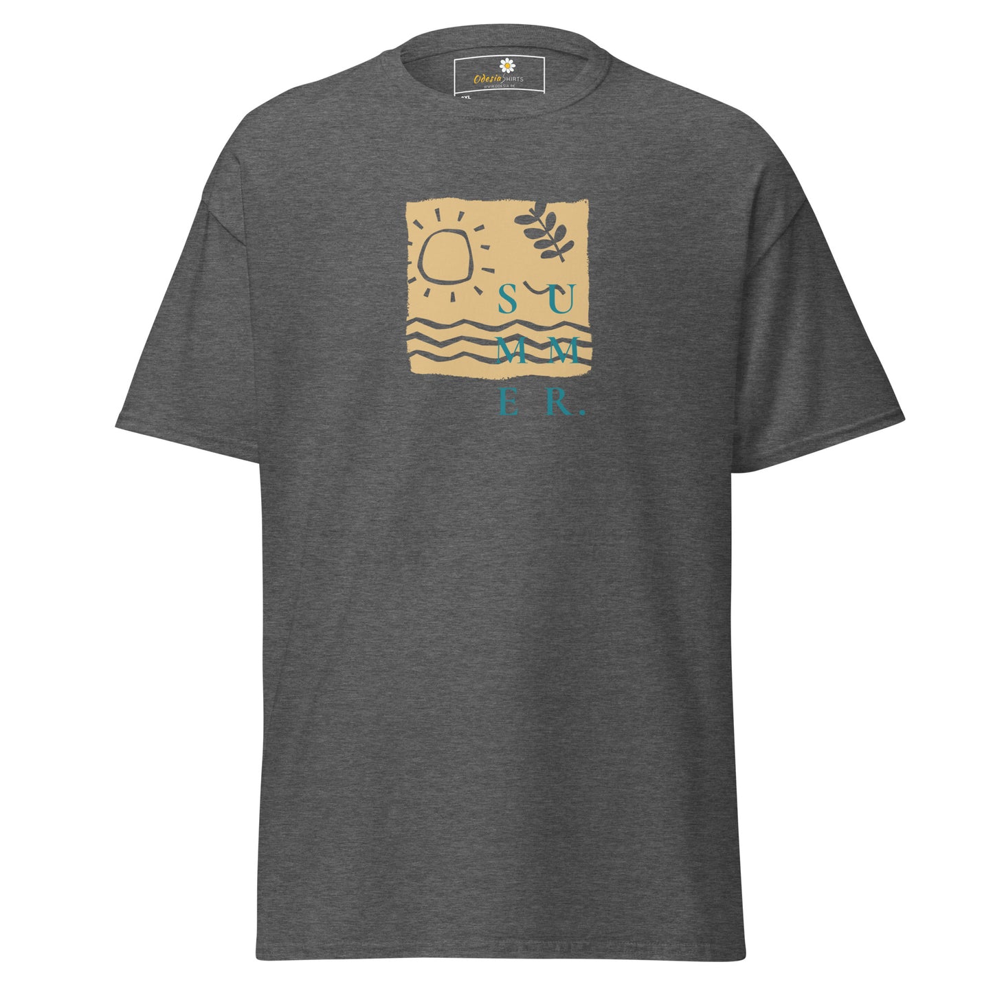Heren klassiek t-shirt - SUMMER SEA NATURE - GROOT