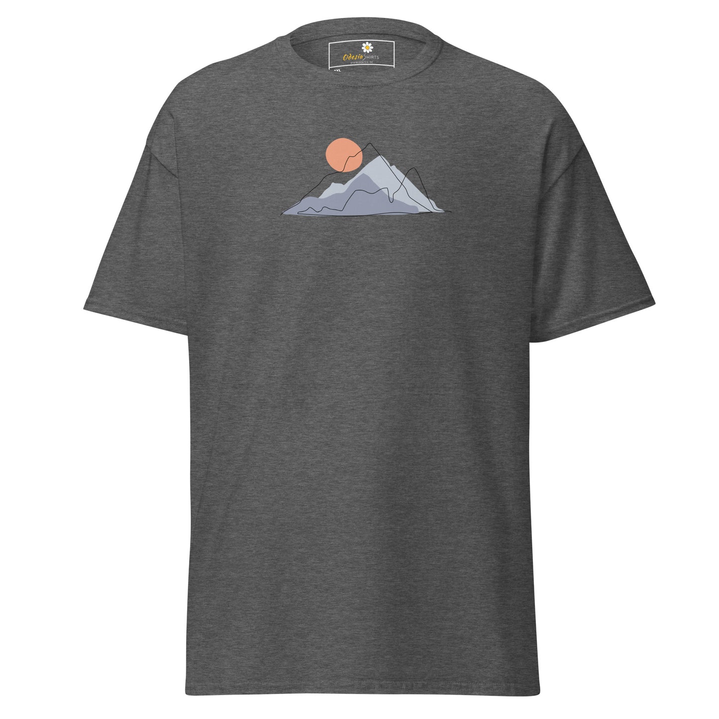 Unisex classic t-shirt - ADVENTURE MOUNTAIN SUNSET - BIG