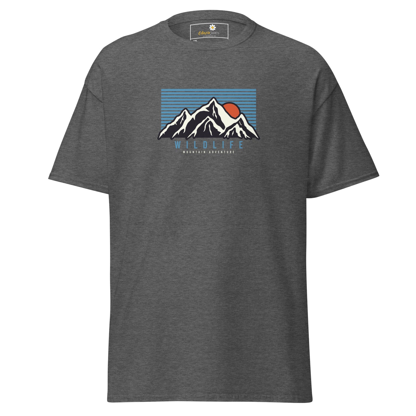 Unisex classic t-shirt - ADVENTURE MOUNTAIN SUNSET - BIG