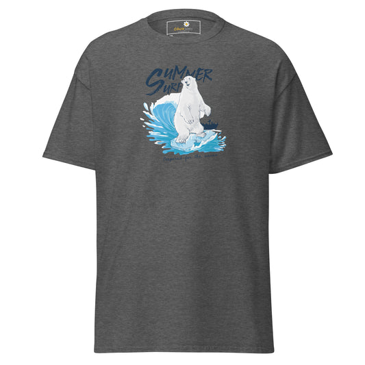 T-shirt classique homme - SUMMER SURFING BEAR - GRAND