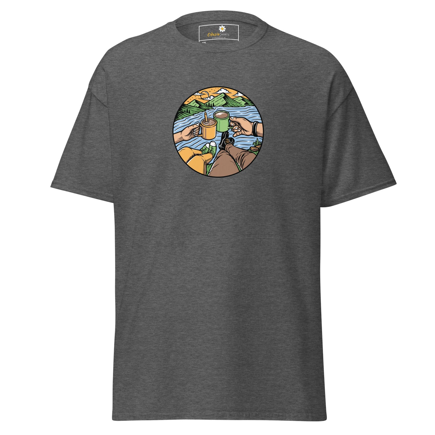 Unisex classic t-shirt - ADVENTURE NATURE TOGETHER - BIG