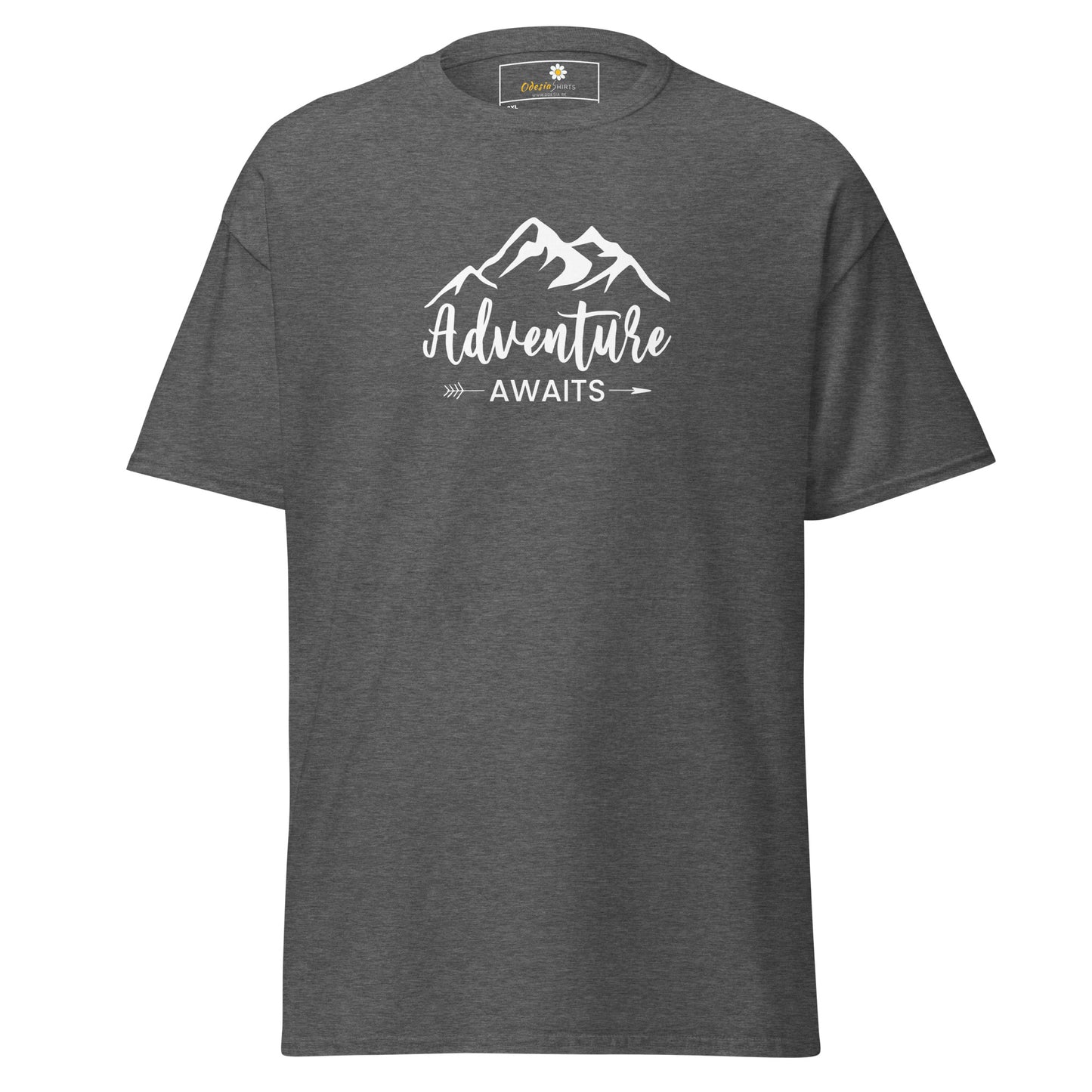 Unisex classic t-shirt - ADVENTURE NATURE AWAITS - BIG