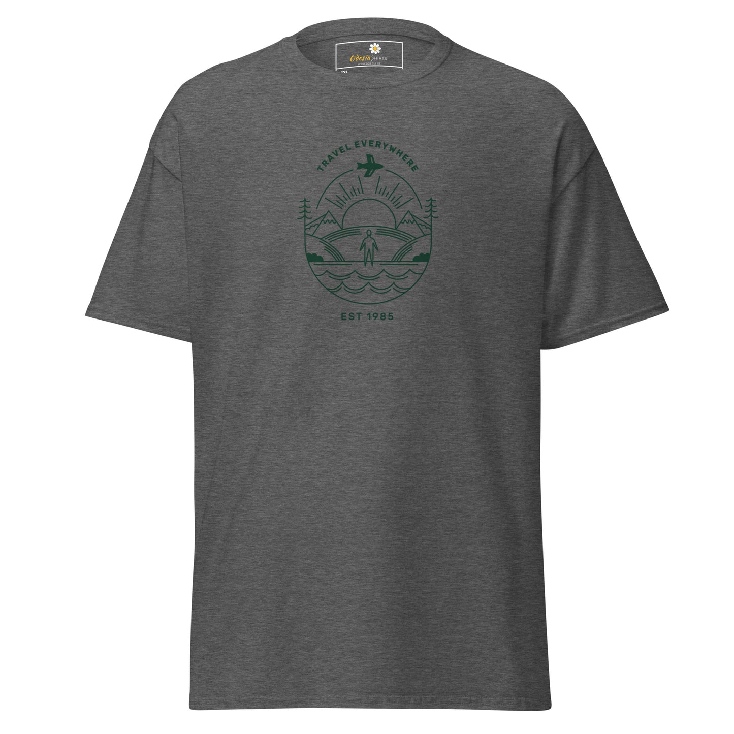 Unisex classic t-shirt - ADVENTURE TRAVEL EVERYWHERE - BIG