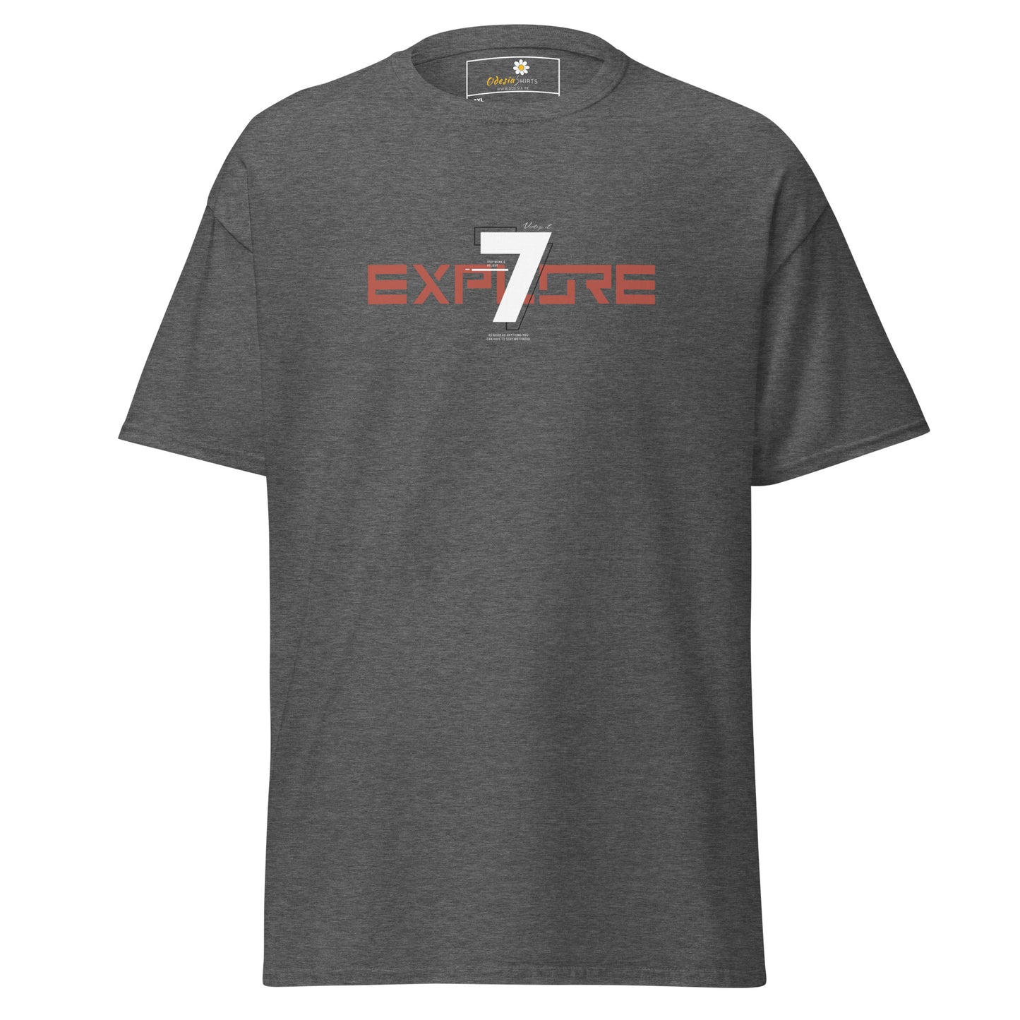 Unisex classic t-shirt - ADVENTURE TEXT EXPLORE 7 - BIG