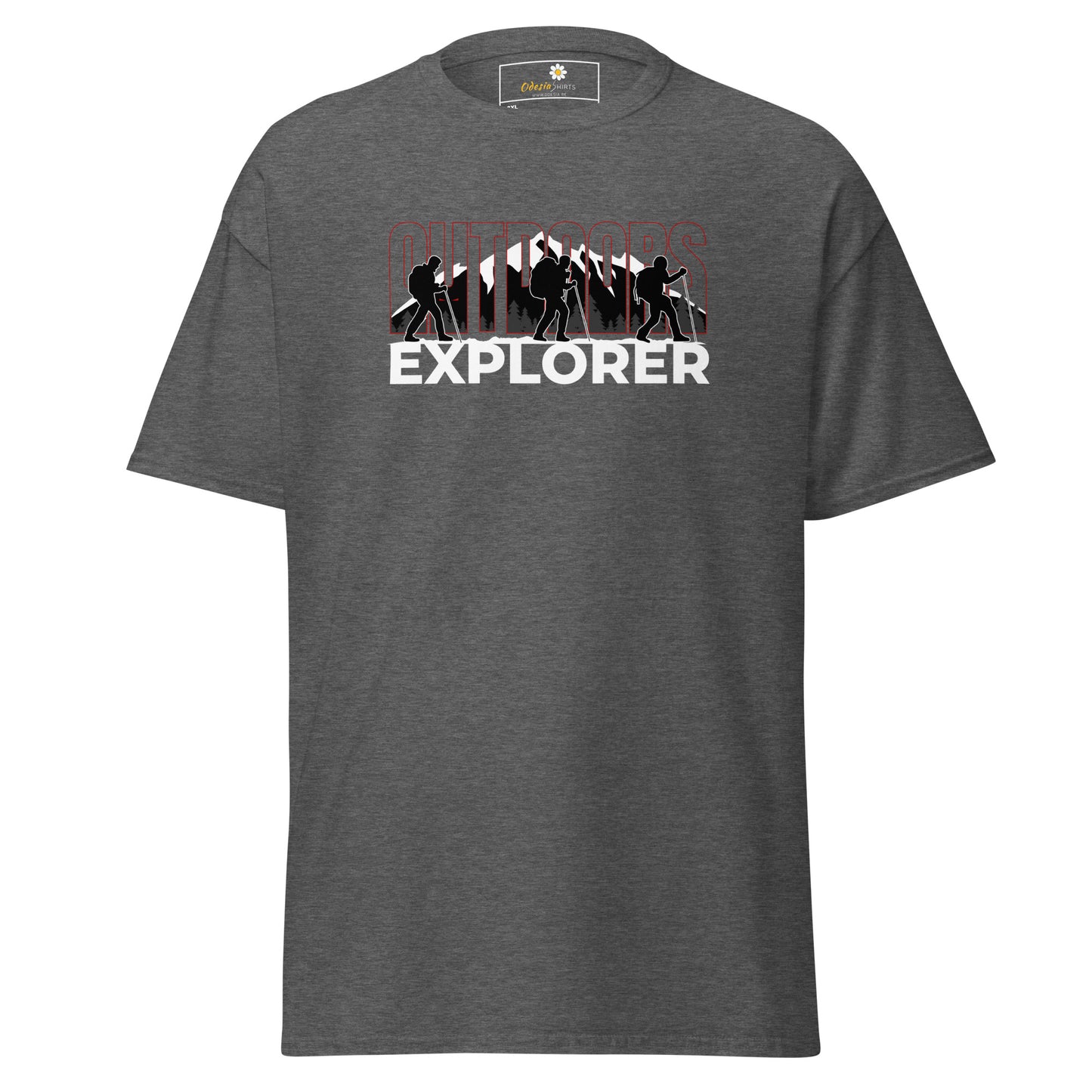 Unisex classic t-shirt - ADVENTURE OUTDOORS EXPLORER - BIG