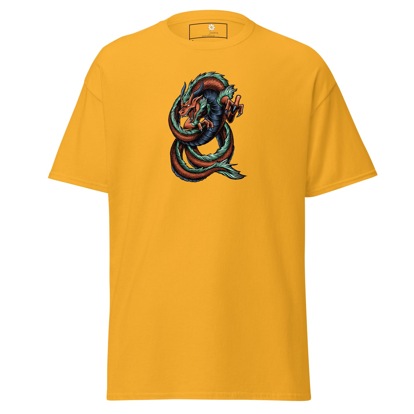 Unisex classic tee - MYSTIC RED GREEN DRAGON - REGULAR