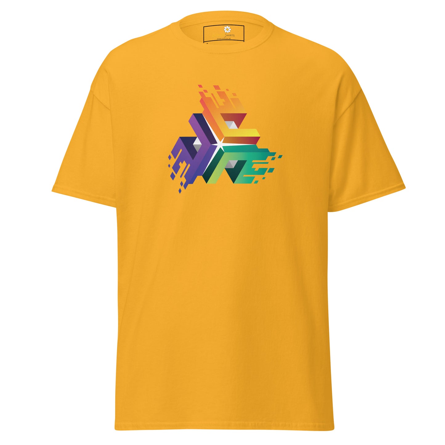 T-shirt classique unisexe - CUBES DE COULEURS ABSTRAITS - RÉGULIER