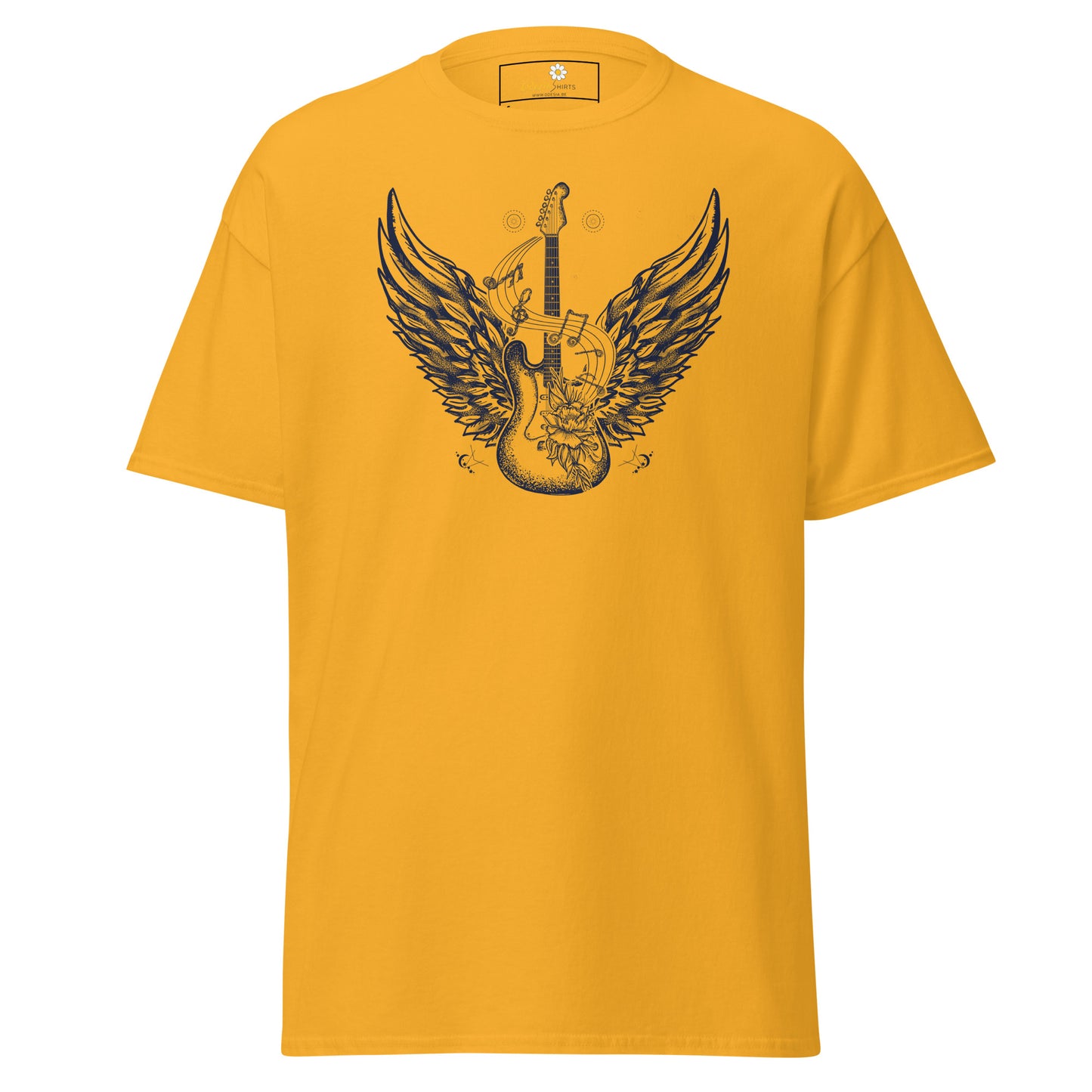 Unisex klassiek t-shirt - MUZIEK ROCK AND ROLL GITAAR - REGULAR