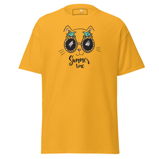 T-shirt classique unisexe - ANIMAUX ANANAS CHAT - RÉGULIER