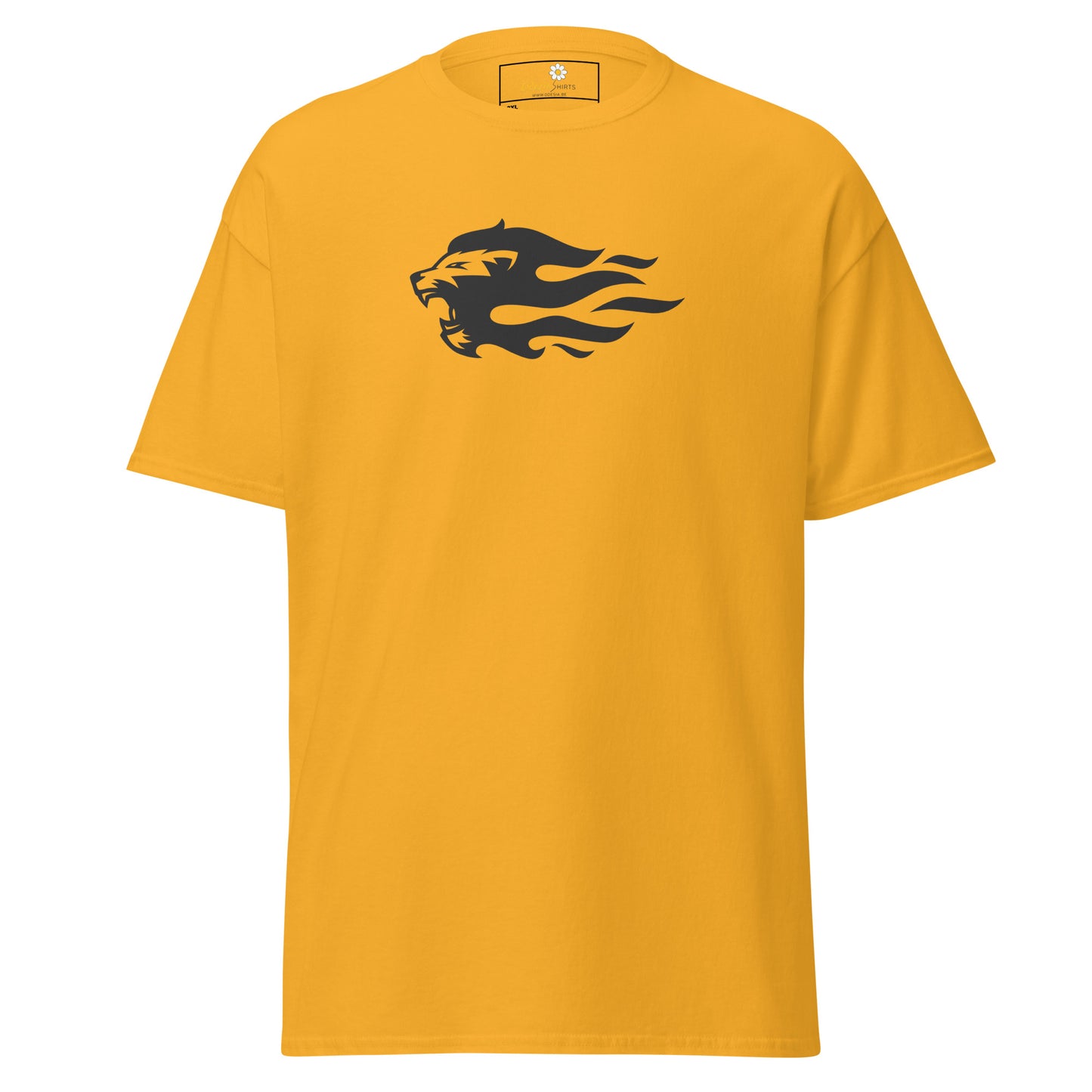 Klassiek heren t-shirt - WILDLIFE LION HEAD FLAME - GROOT