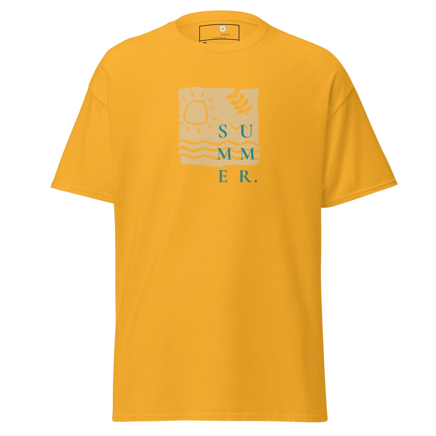 Heren klassiek t-shirt - SUMMER SEA NATURE - GROOT