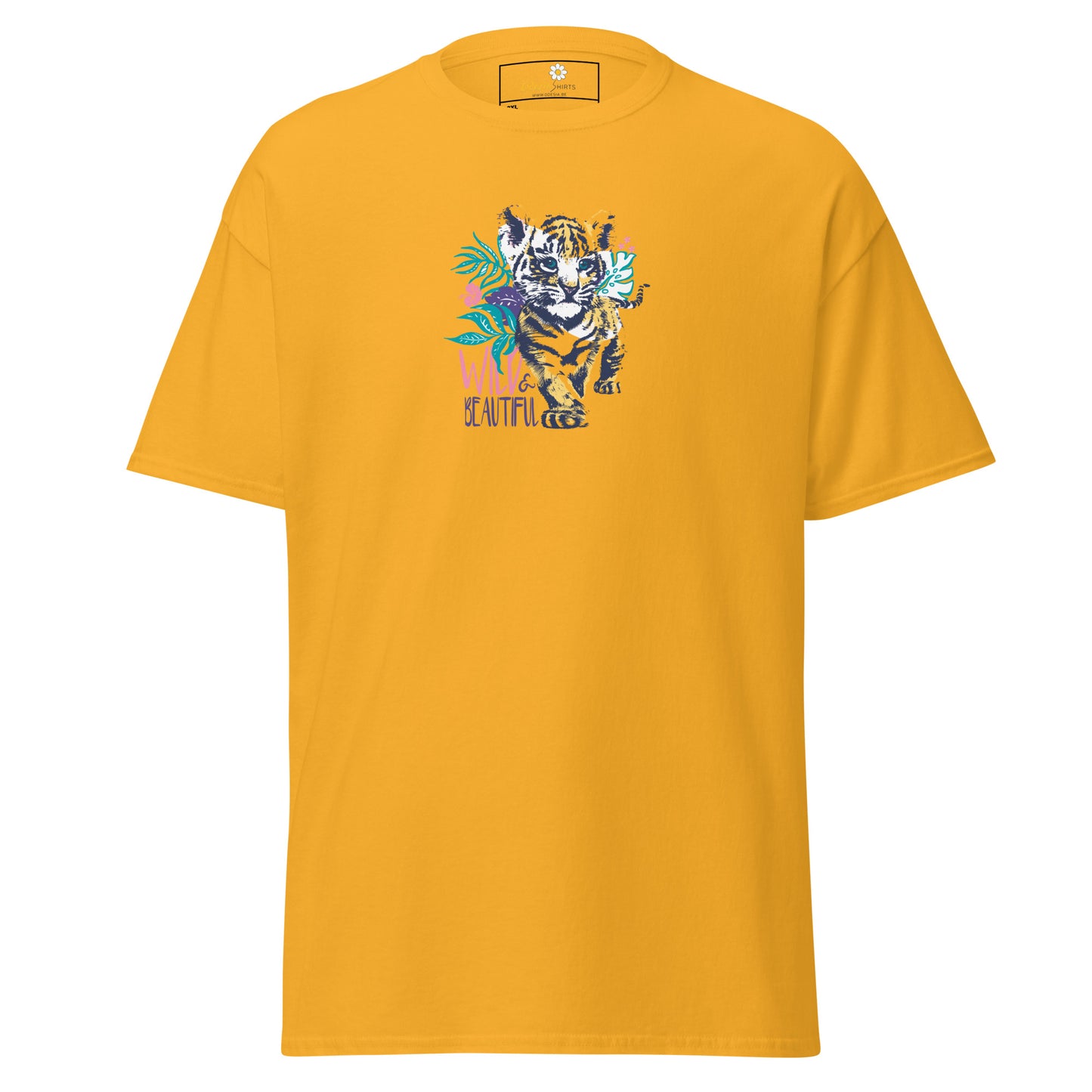 Heren klassiek t-shirt - WILDLIFE AND BEAUTIFUL - GROOT