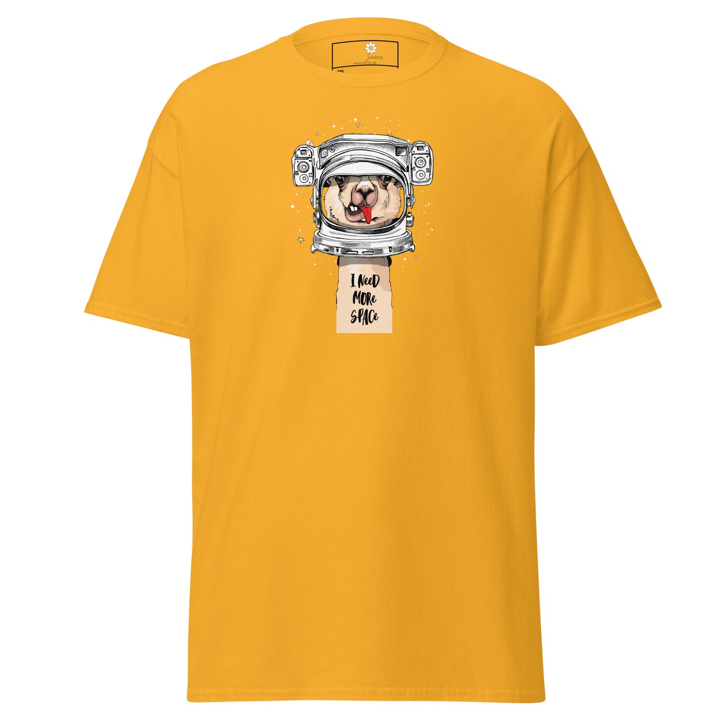 Unisex classic t-shirt - FUN ASTRONAUT LAMA SPACE - BIG