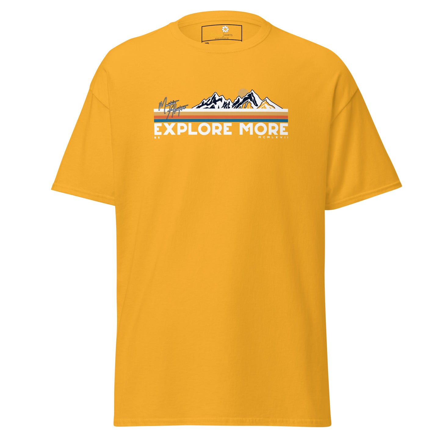 Unisex classic t-shirt - ADVENTURE EXPLORE MORE - BIG