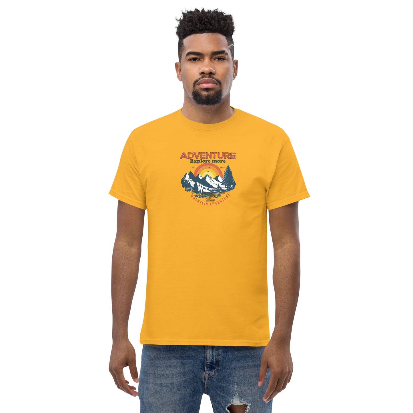 Unisex classic t-shirt - ADVENTURE EXPLORE MORE - BIG