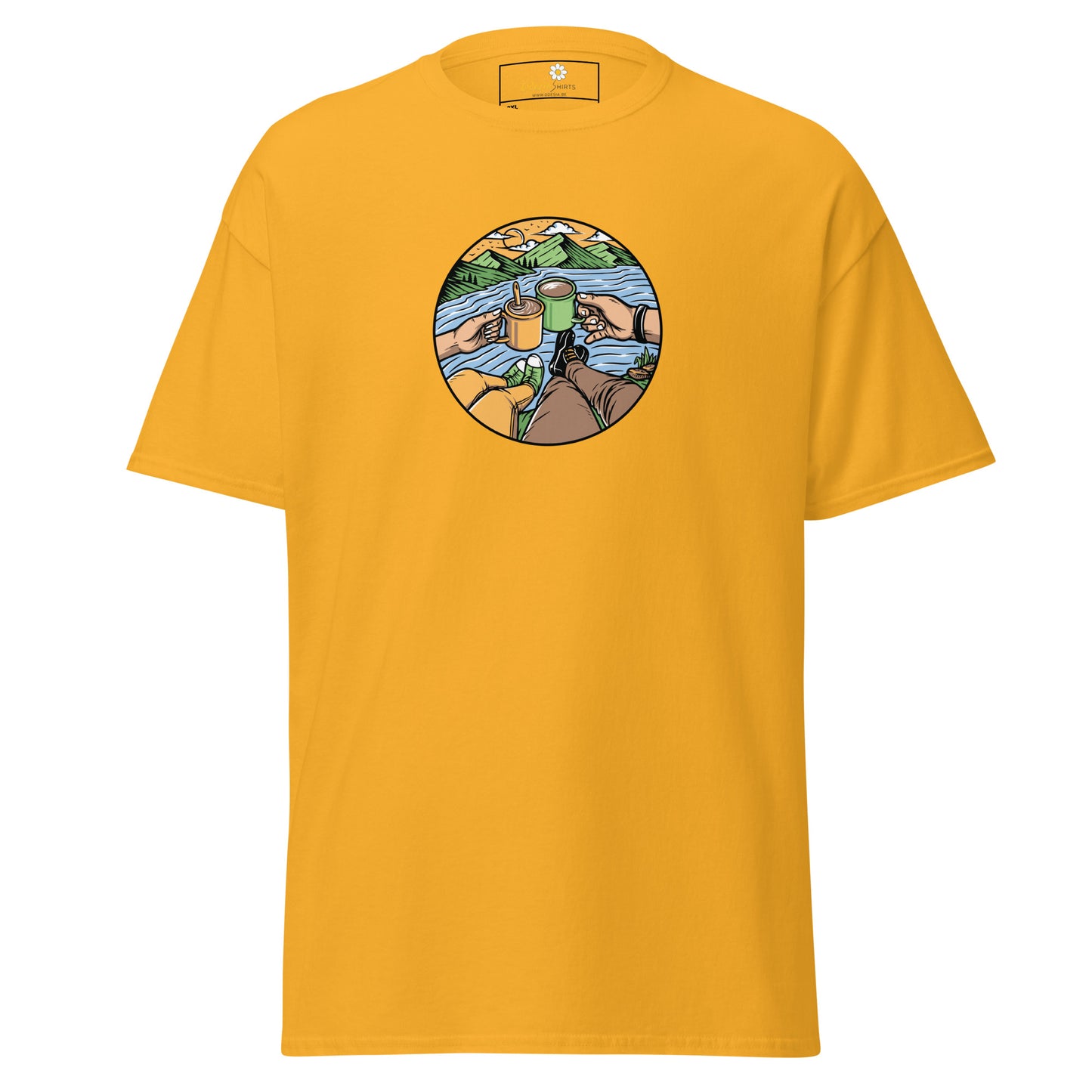 Unisex classic t-shirt - ADVENTURE NATURE TOGETHER - BIG
