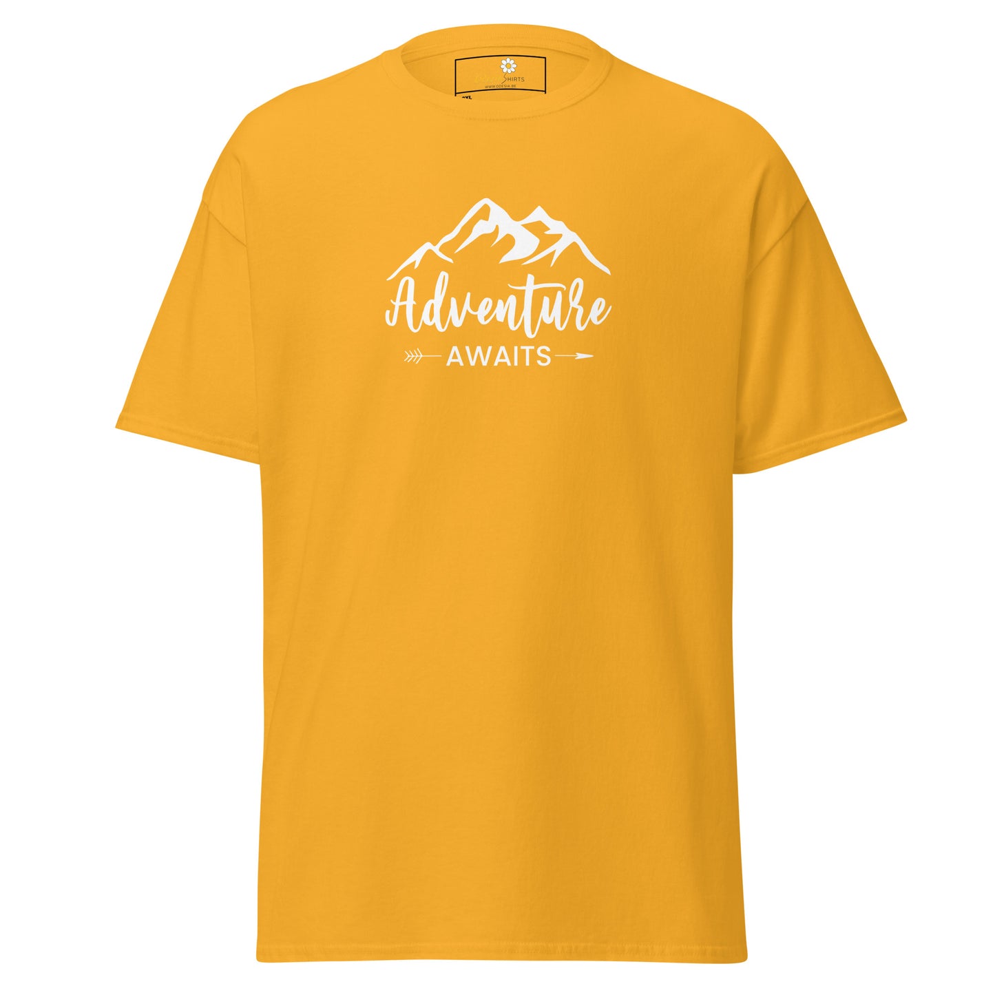 Unisex classic t-shirt - ADVENTURE NATURE AWAITS - BIG