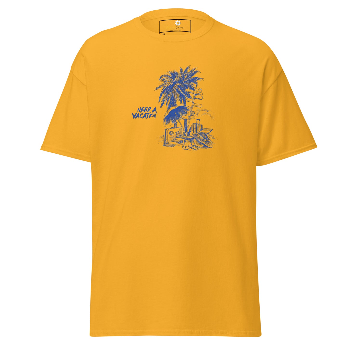 T-shirt classique pour homme - SUMMER NEED A VACATION - BIG