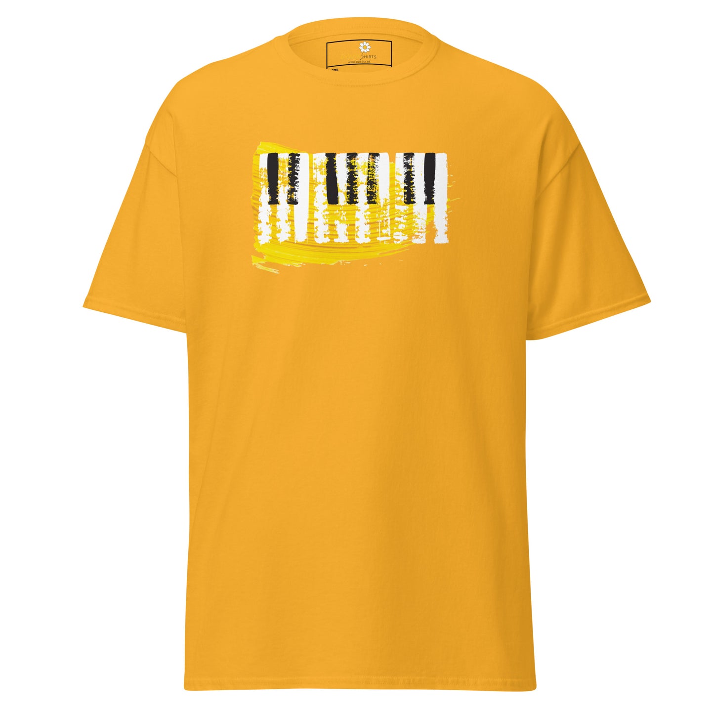 Unisex classic t-shirt - MUSIC PIANO KEYBOARD - BIG