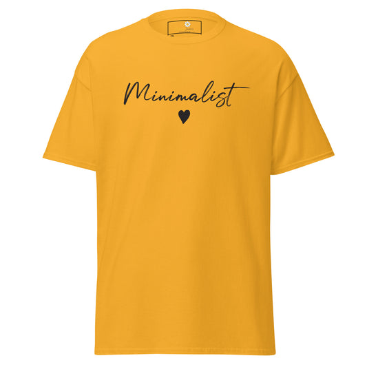 T-shirt classique pour homme - Texte minimaliste - Grand