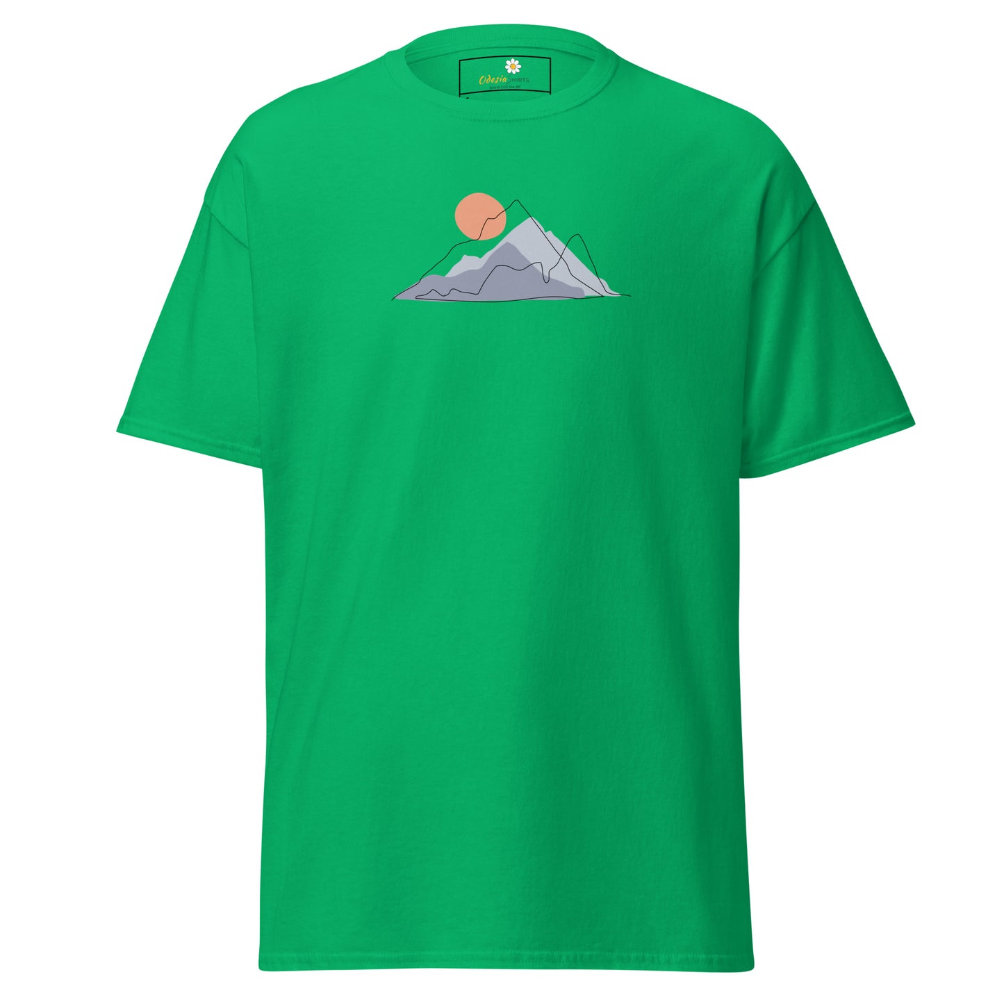 T-shirt classique pour homme - NATURE MOUNTAIN SUN - RÉGULIER