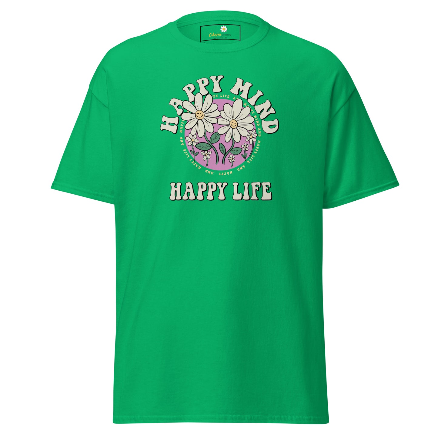 Unisex classic t-shirt - POSITIVE HAPPY MIND LIFE - REGULAR