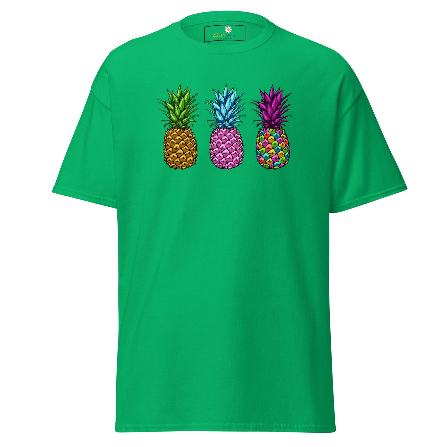 Unisex classic t-shirt - ORGANIC FRUIT PINEAPPLE COLORS - REGULAR
