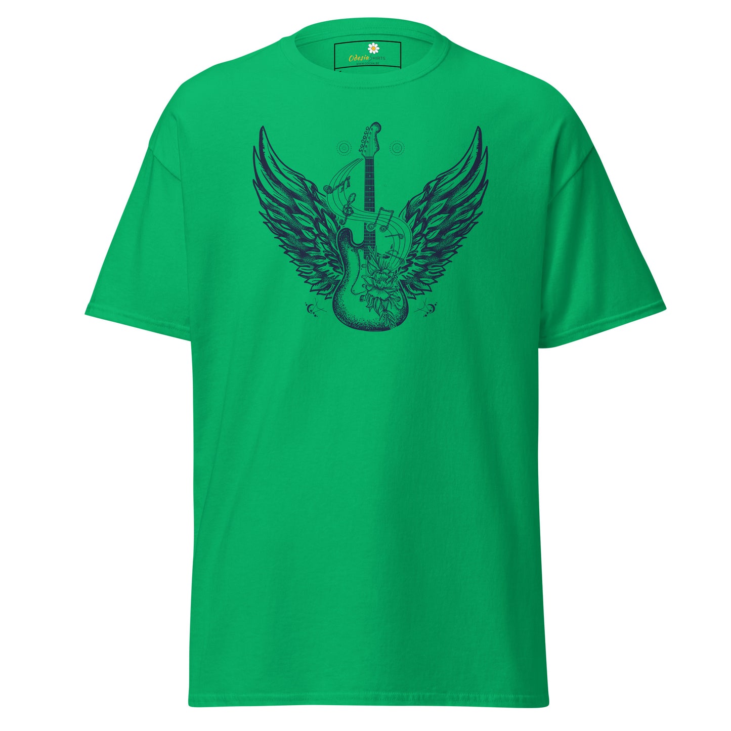 Unisex klassiek t-shirt - MUZIEK ROCK AND ROLL GITAAR - REGULAR