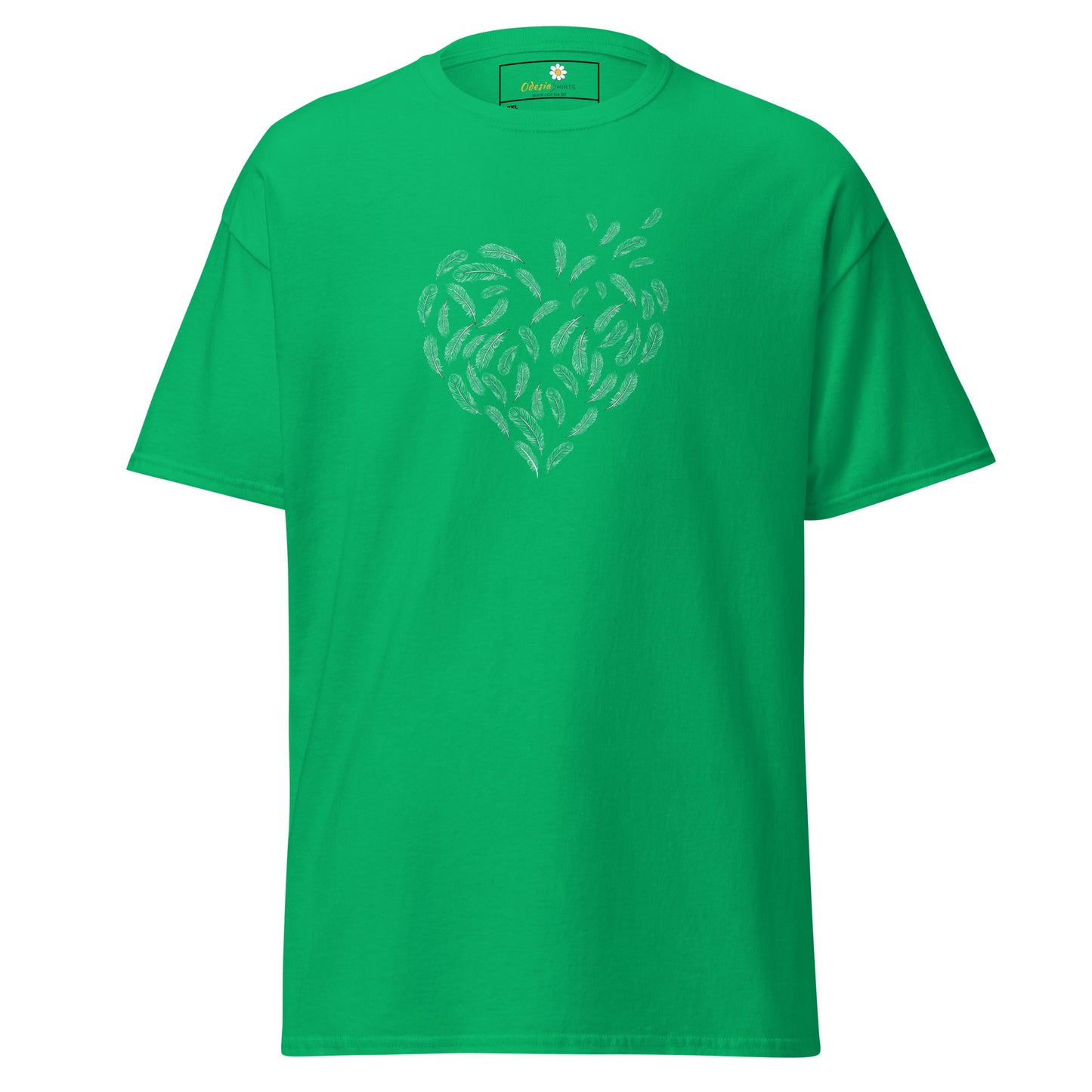 Unisex classic t-shirt - ABSTRACT HEART FEATHER - BIG