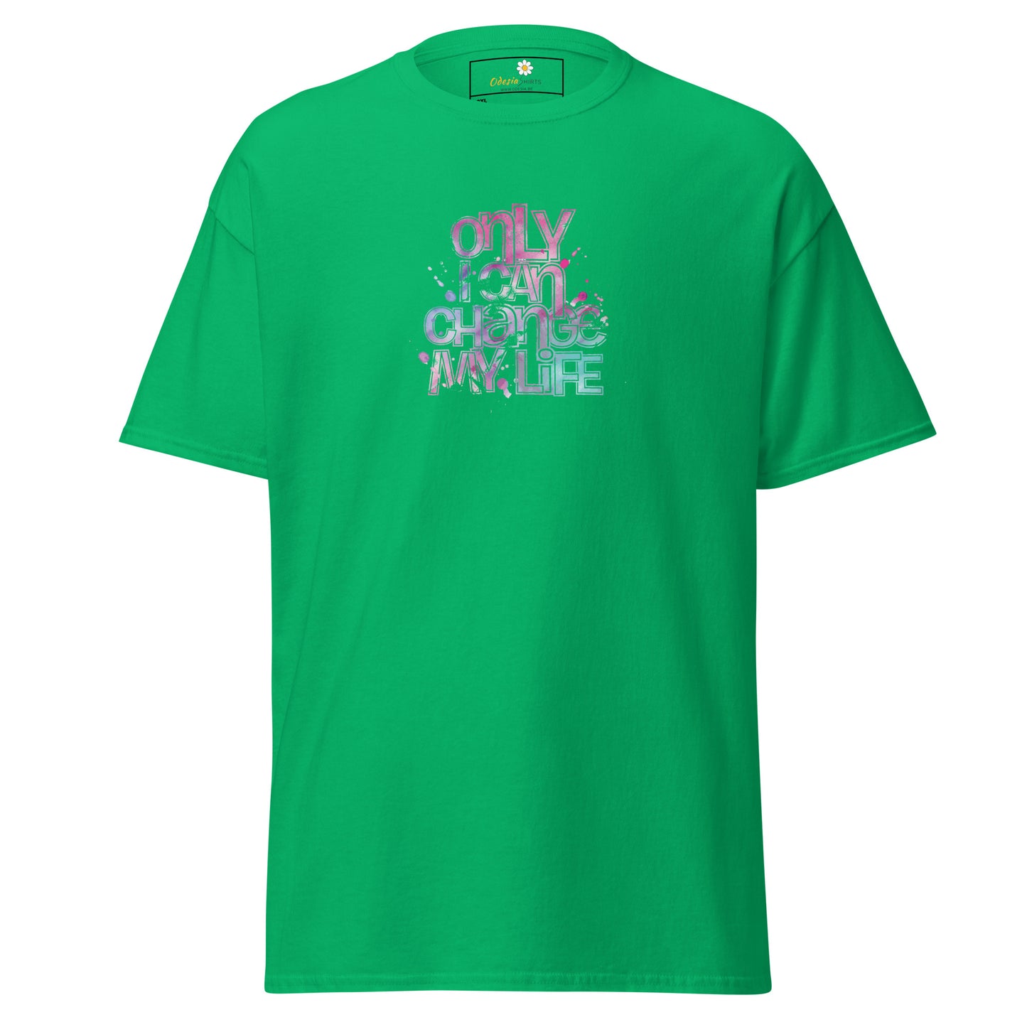 Heren klassiek t-shirt - TEKST ALLEEN KAN IK VERANDEREN - GROOT