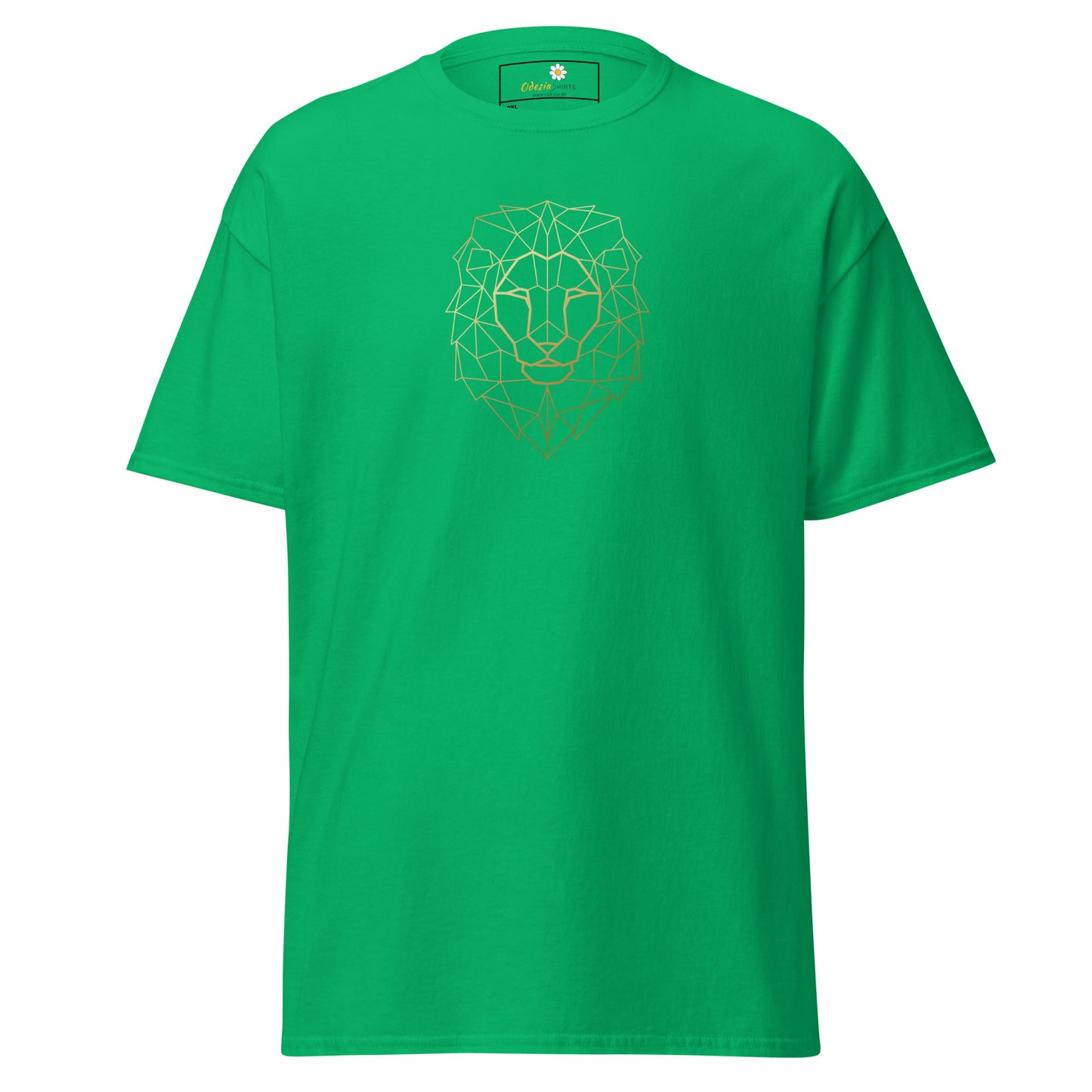 Klassiek heren t-shirt - WILDLIFE LION HEAD LINES - GROOT