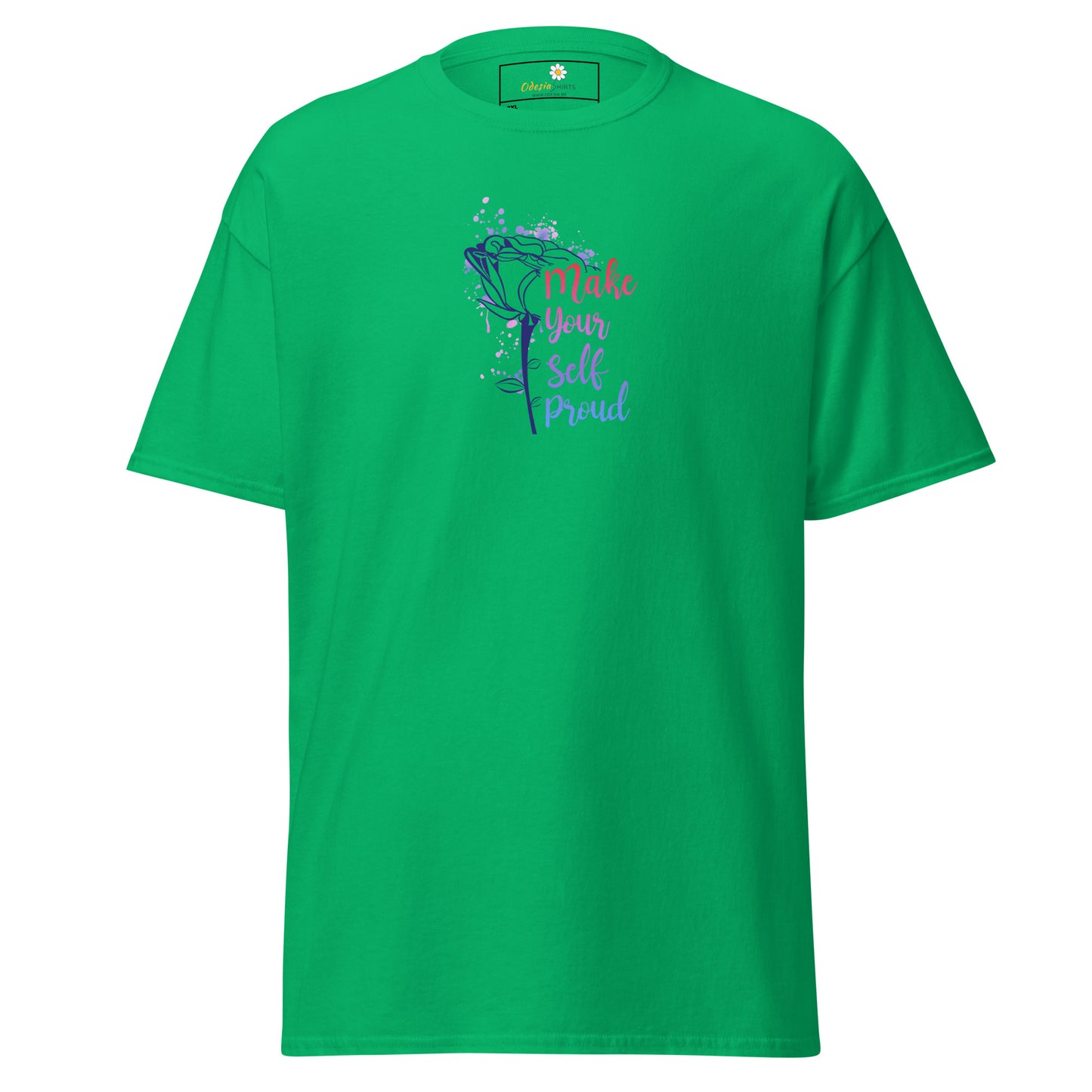 T-shirt classique pour homme - TEXT POSITIVE MAKE YOURSELF PROUD - BIG
