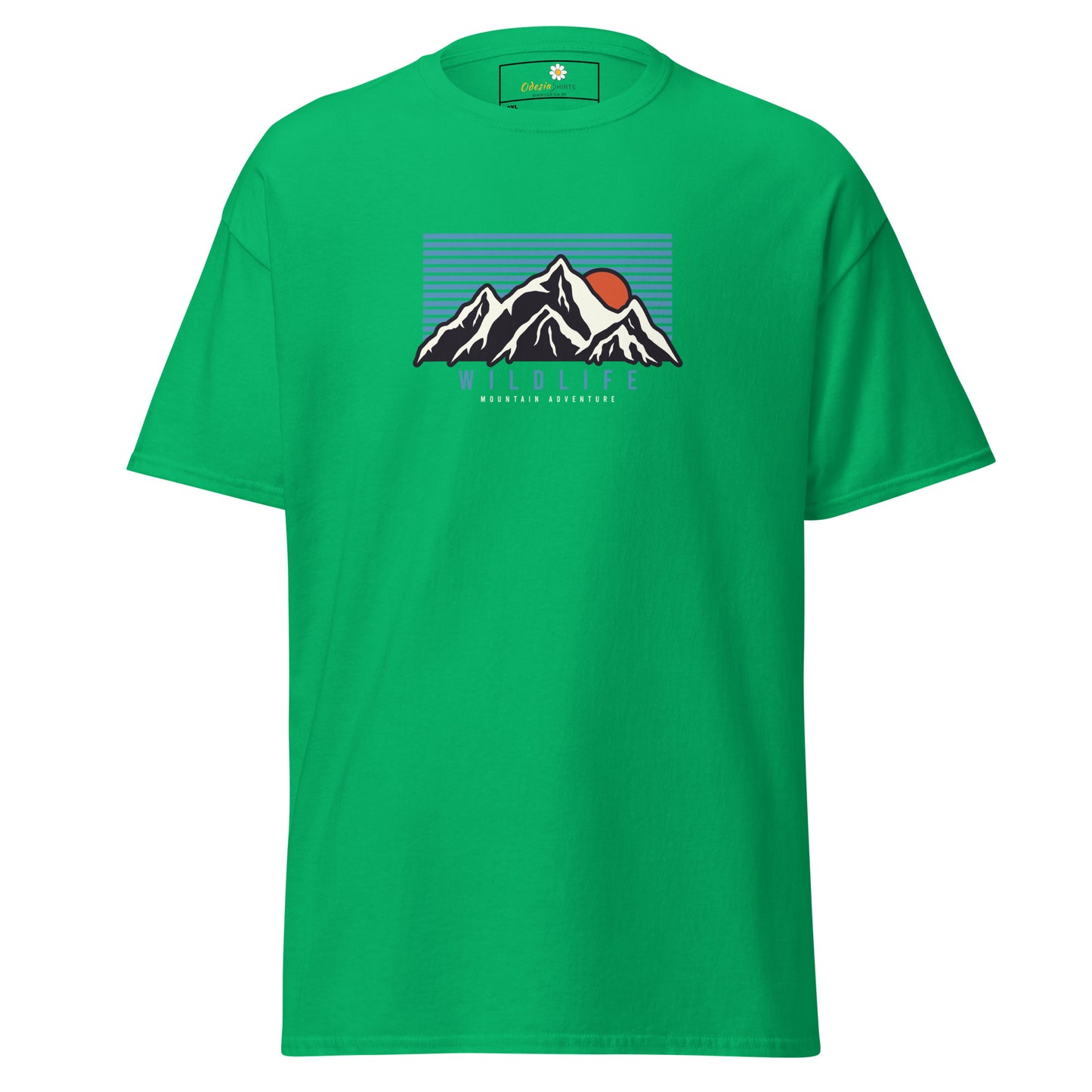 Unisex classic t-shirt - ADVENTURE MOUNTAIN SUNSET - BIG