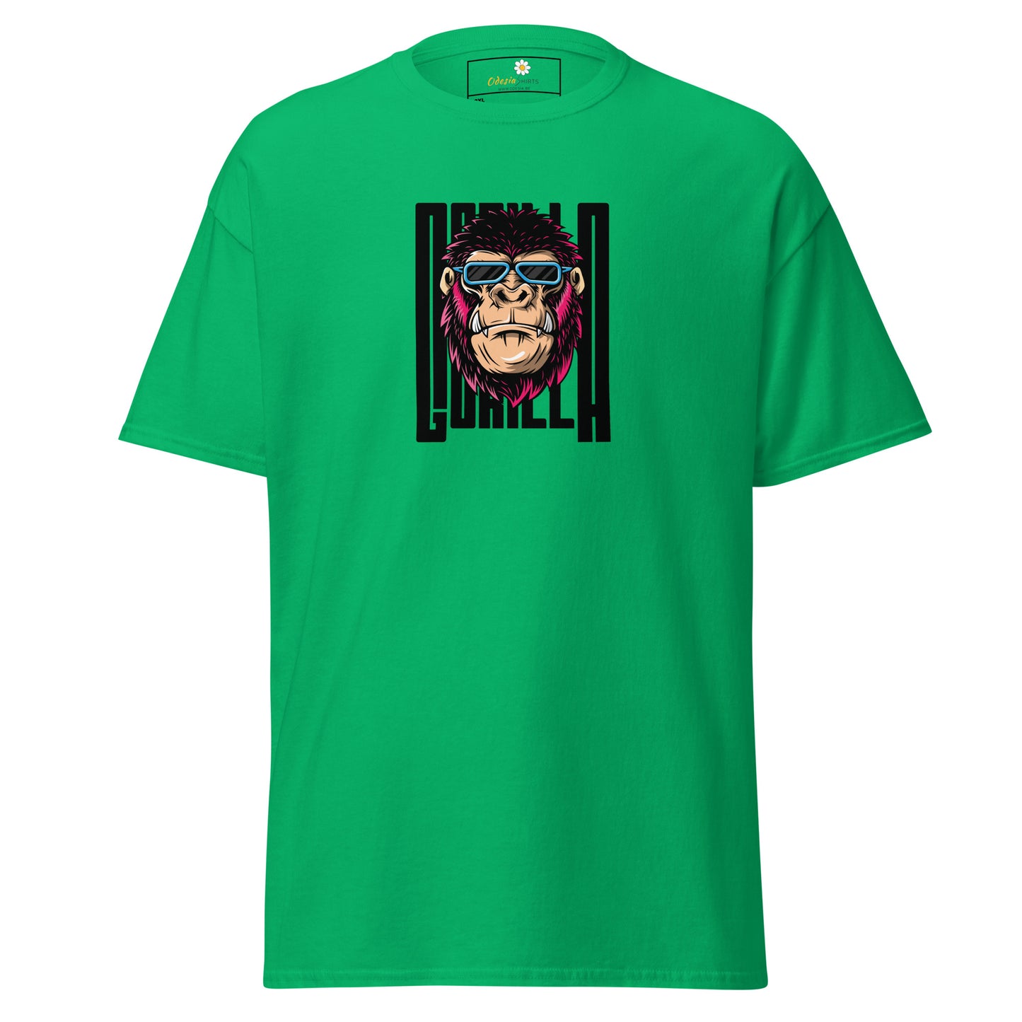 Klassiek heren t-shirt - WILDLIFE GORILLA FUN - GROOT