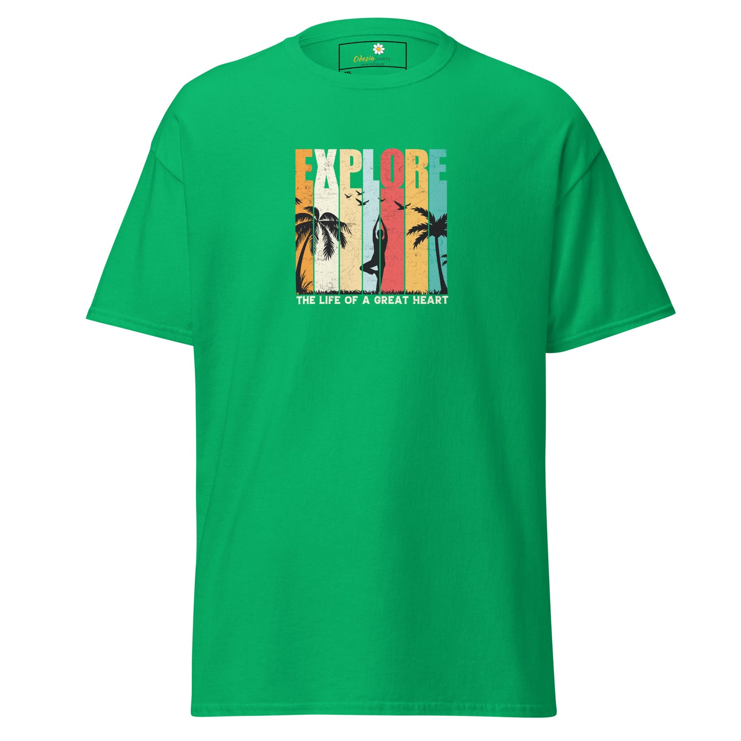 Unisex classic t-shirt - ADVENTURE EXPLORE GREAT HEART - BIG