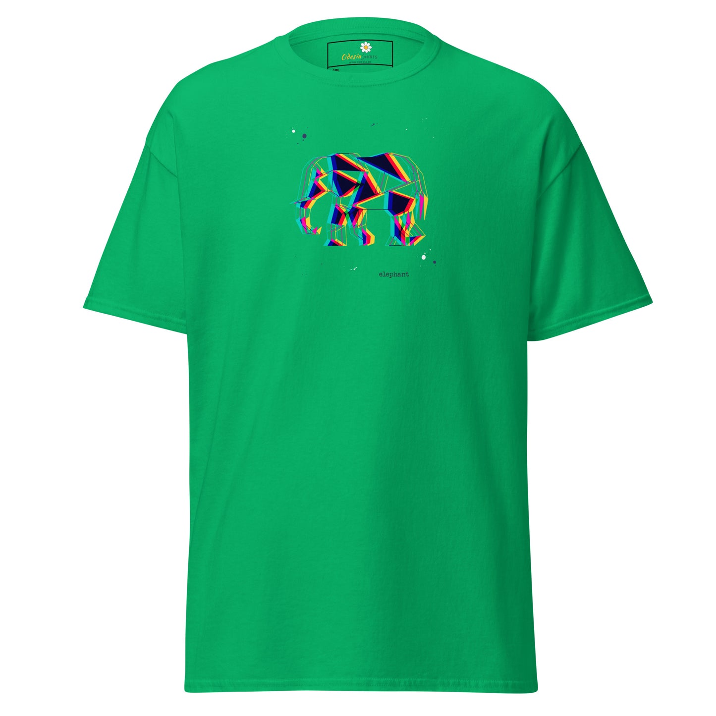 T-shirt classique unisexe - CARRÉS ÉLÉPHANTS ABSTRAITS - GRAND