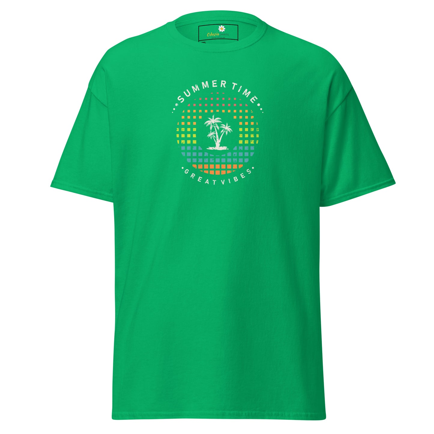 Klassiek T-shirt voor heren - SUMMER GREAT VIBES - GROOT