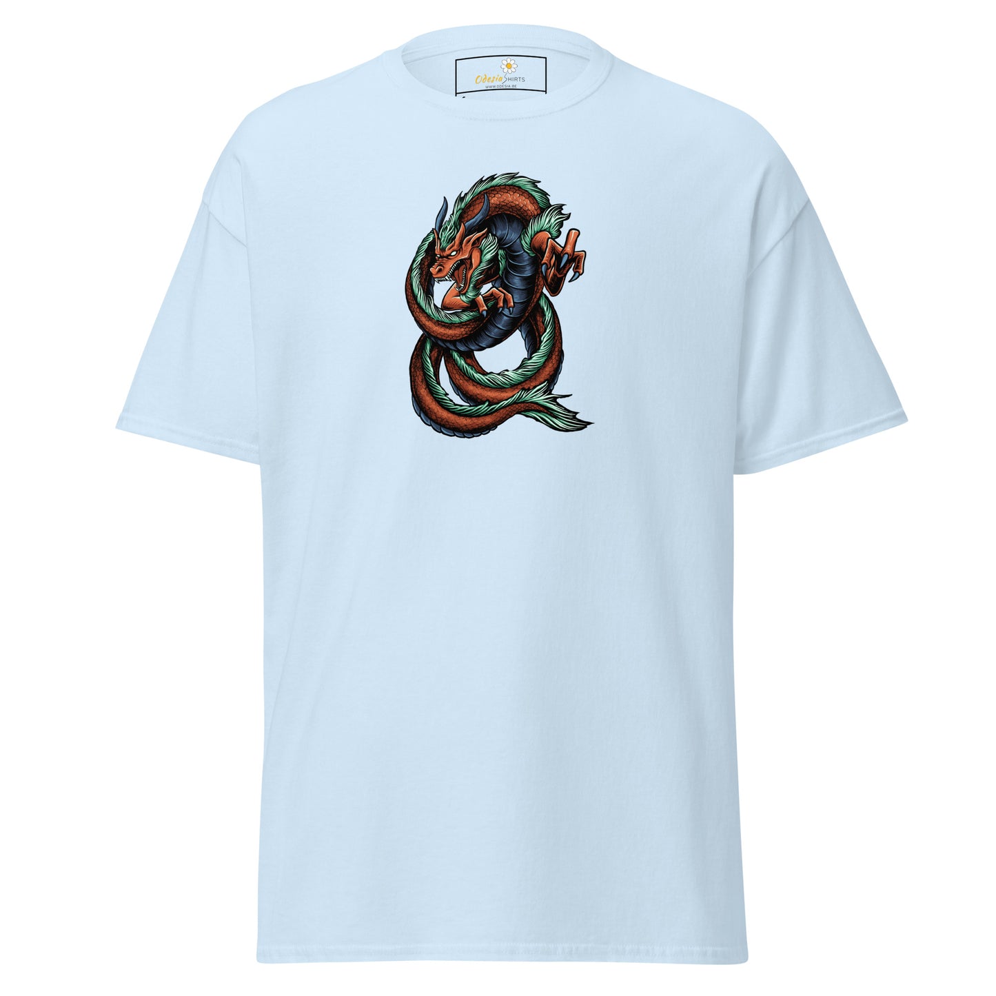 Unisex classic tee - MYSTIC RED GREEN DRAGON - REGULAR