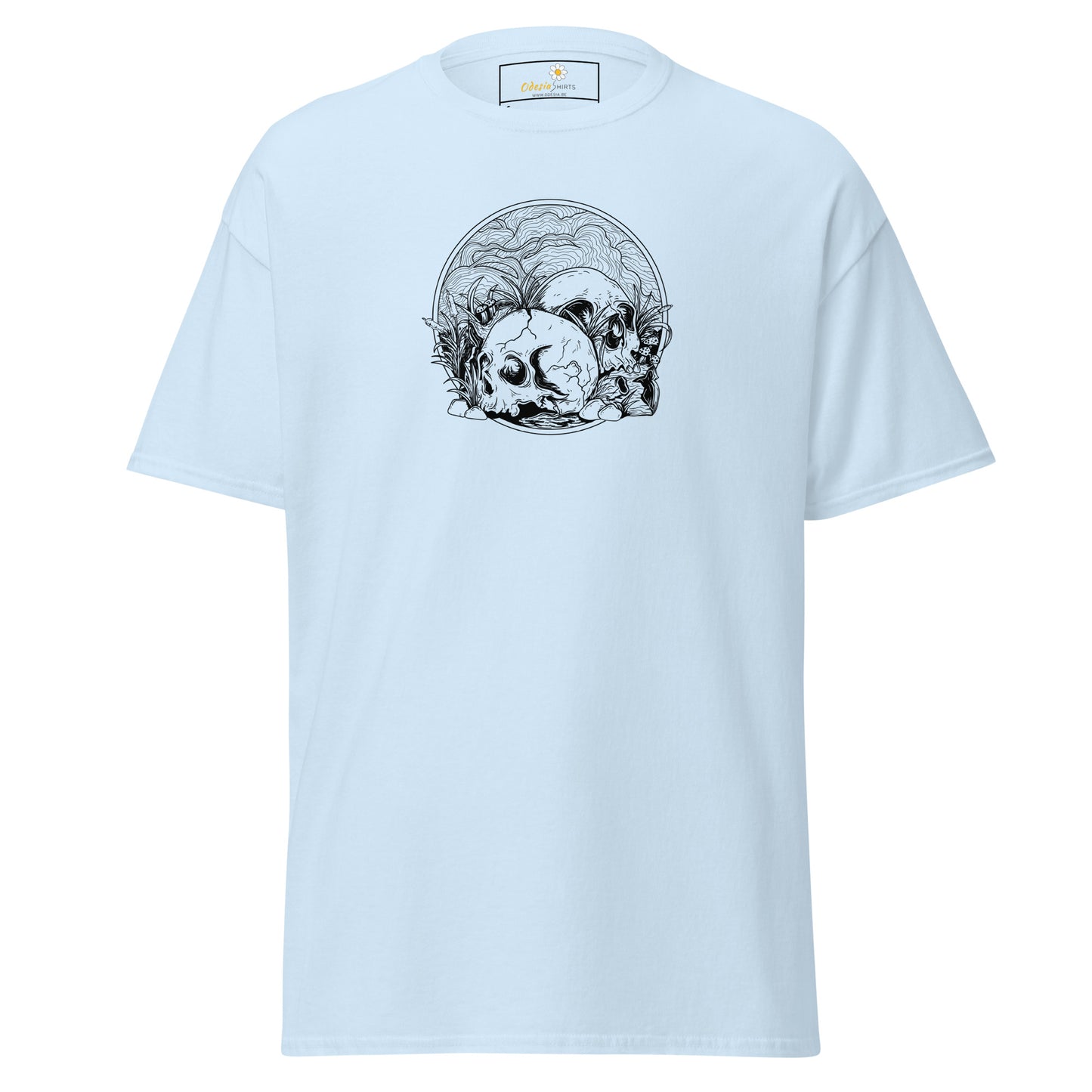 Unisex klassiek t-shirt - SKULL SUMMER SKULLS - REGULAR