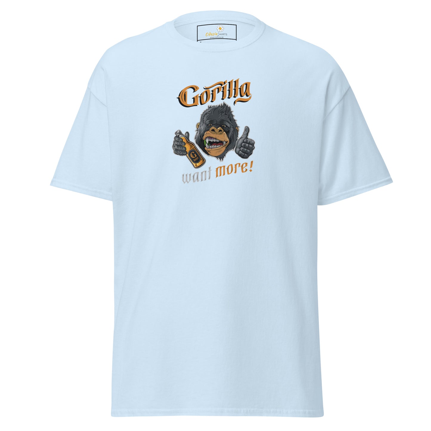 Unisex classic t-shirt - FUN WILD LIFE GORILLA WANT MORE - REGULAR