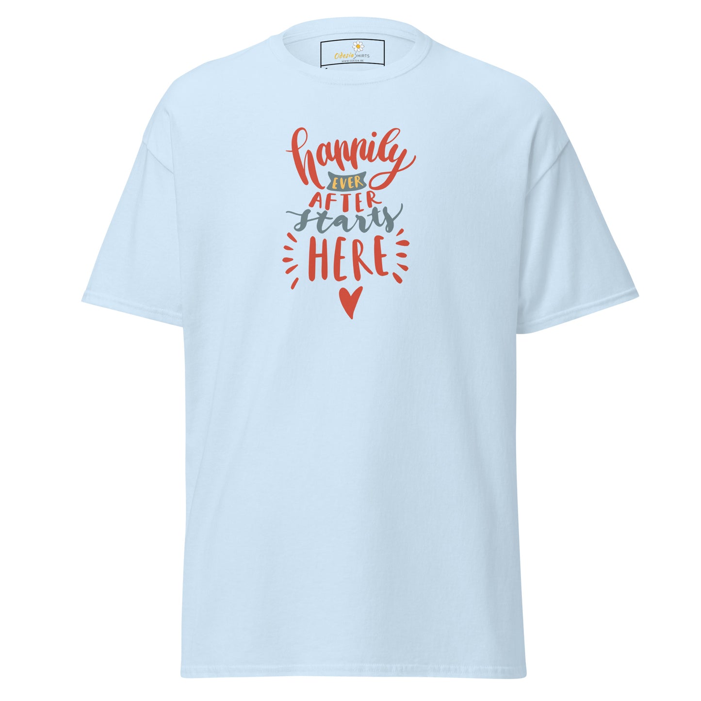Unisex classic t-shirt - TEXT HAPPILY EVER AFTER - REGULAR