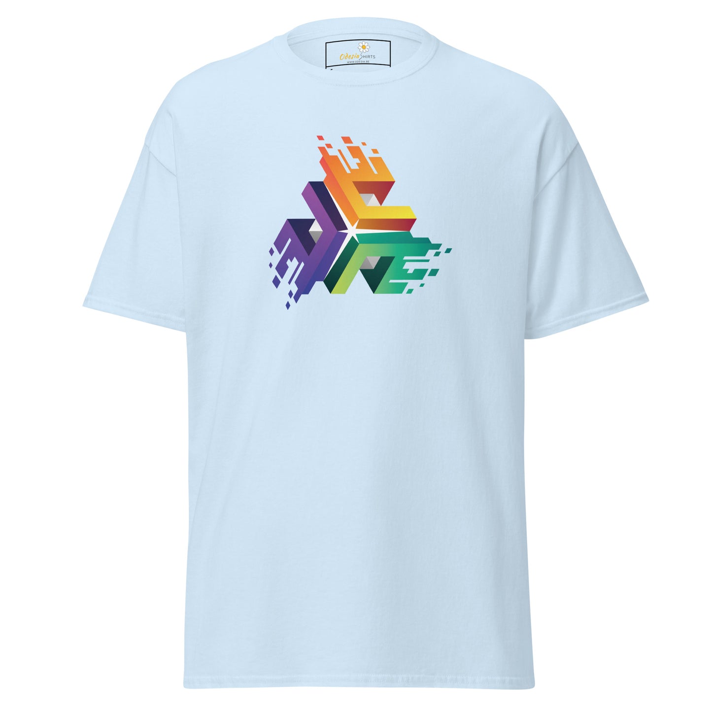 T-shirt classique unisexe - CUBES DE COULEURS ABSTRAITS - RÉGULIER