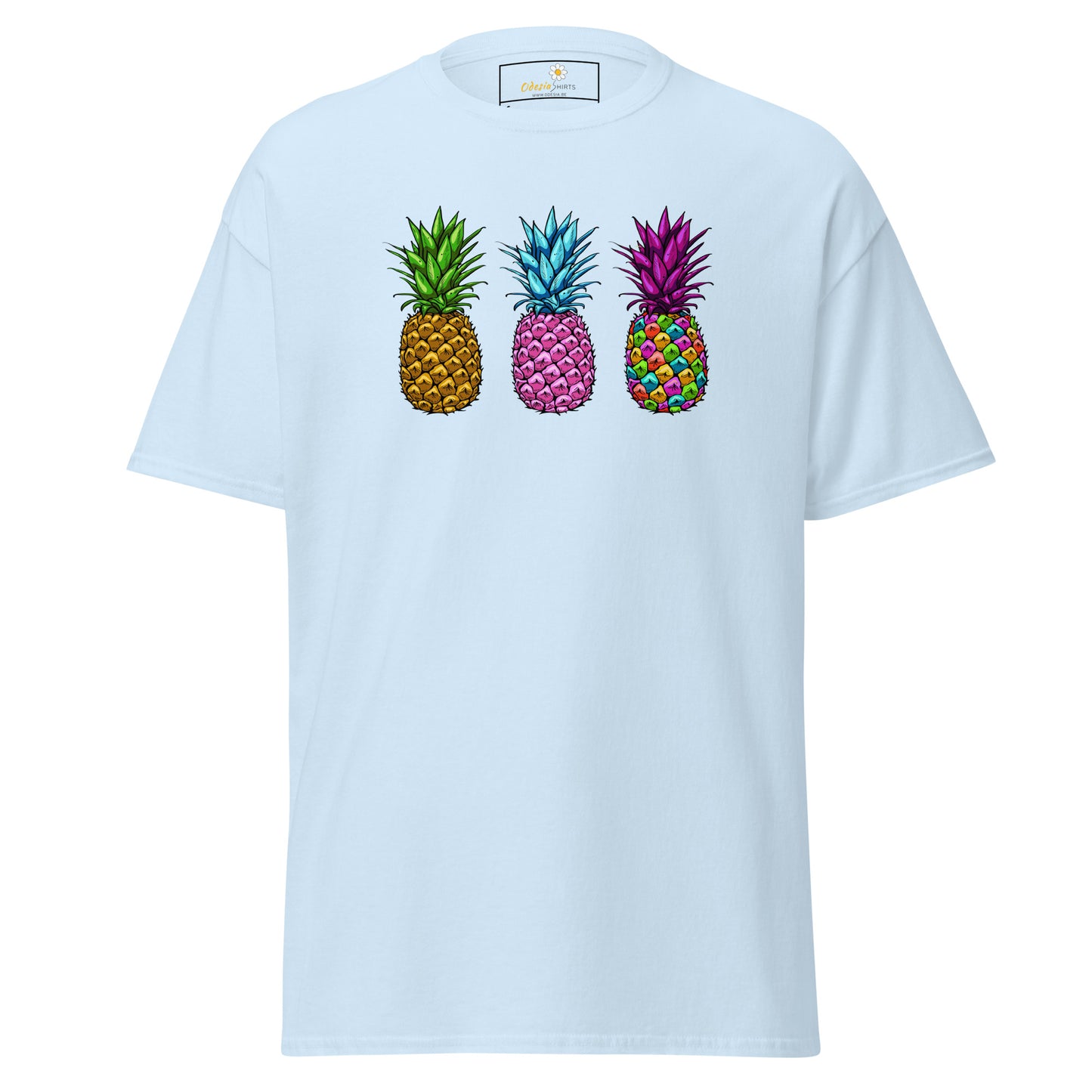 Unisex classic t-shirt - ORGANIC FRUIT PINEAPPLE COLORS - REGULAR