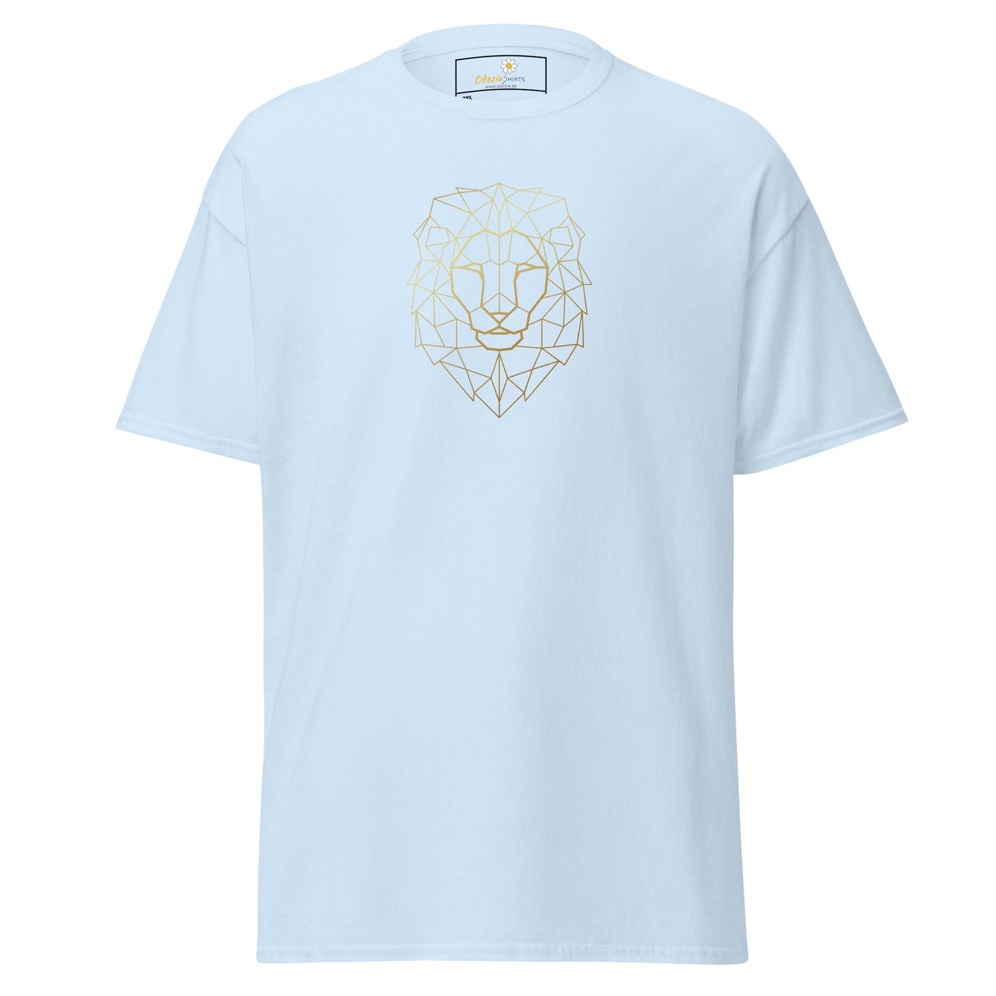 Klassiek heren t-shirt - WILDLIFE LION HEAD LINES - GROOT