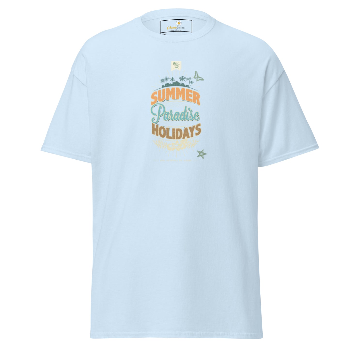 Heren klassiek t-shirt - SUMMER PARADISE - GROOT
