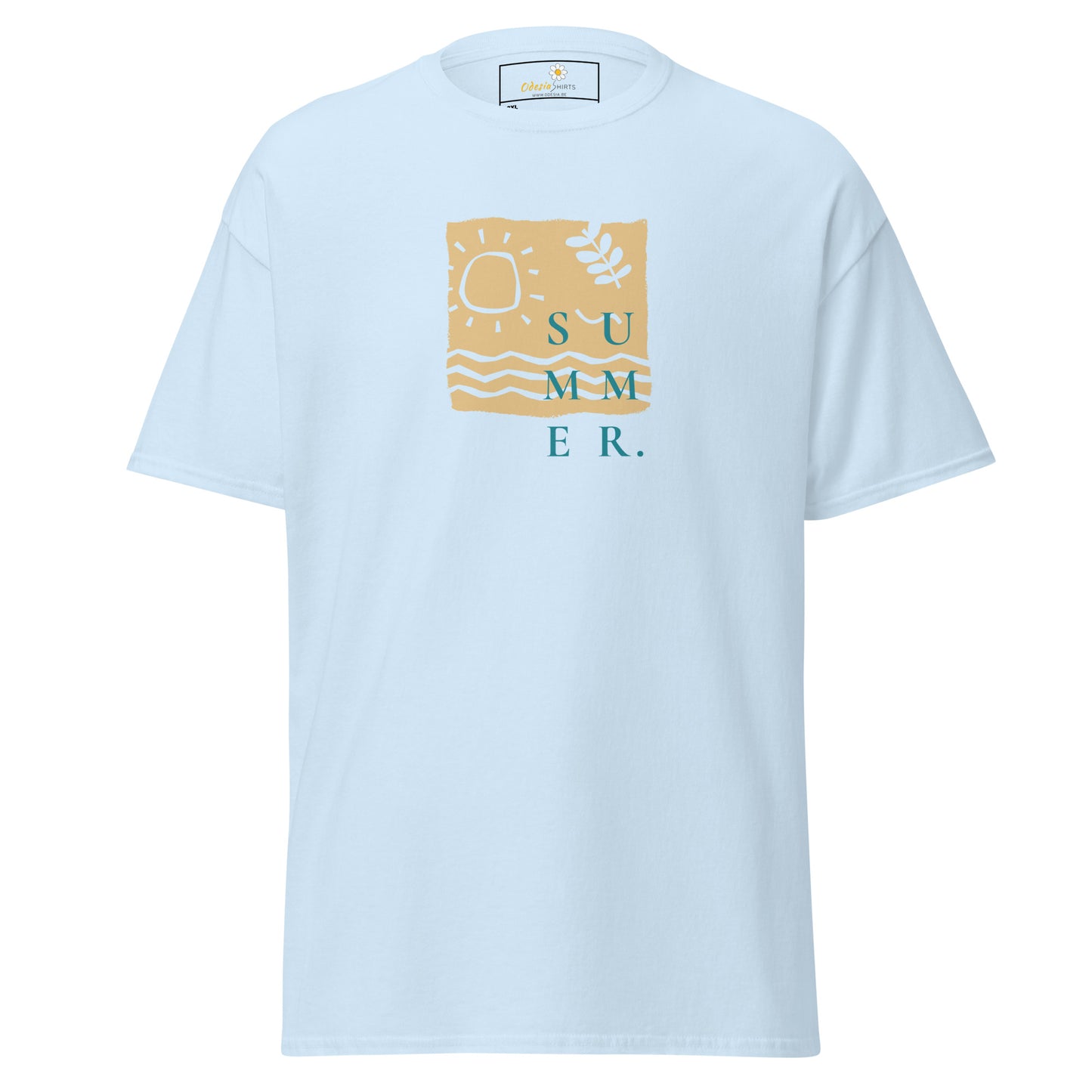 Heren klassiek t-shirt - SUMMER SEA NATURE - GROOT