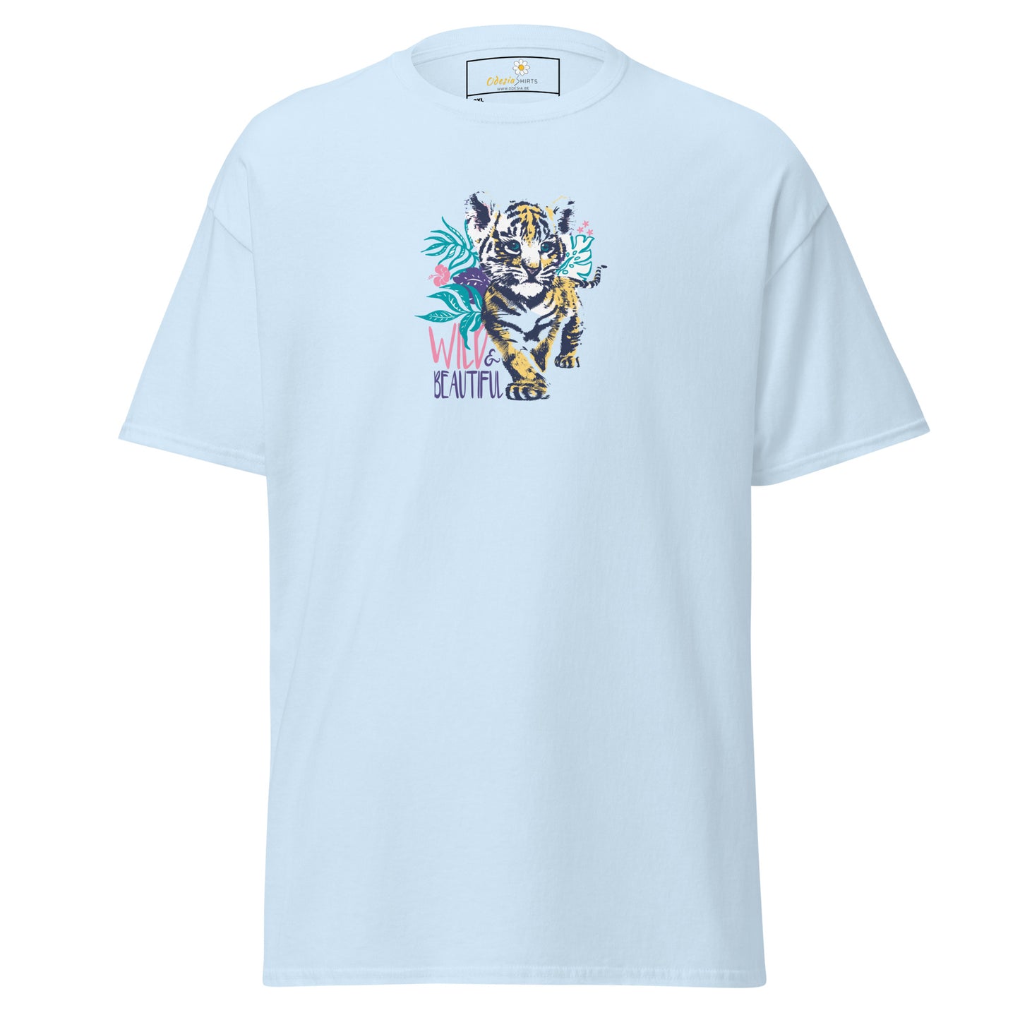 Heren klassiek t-shirt - WILDLIFE AND BEAUTIFUL - GROOT